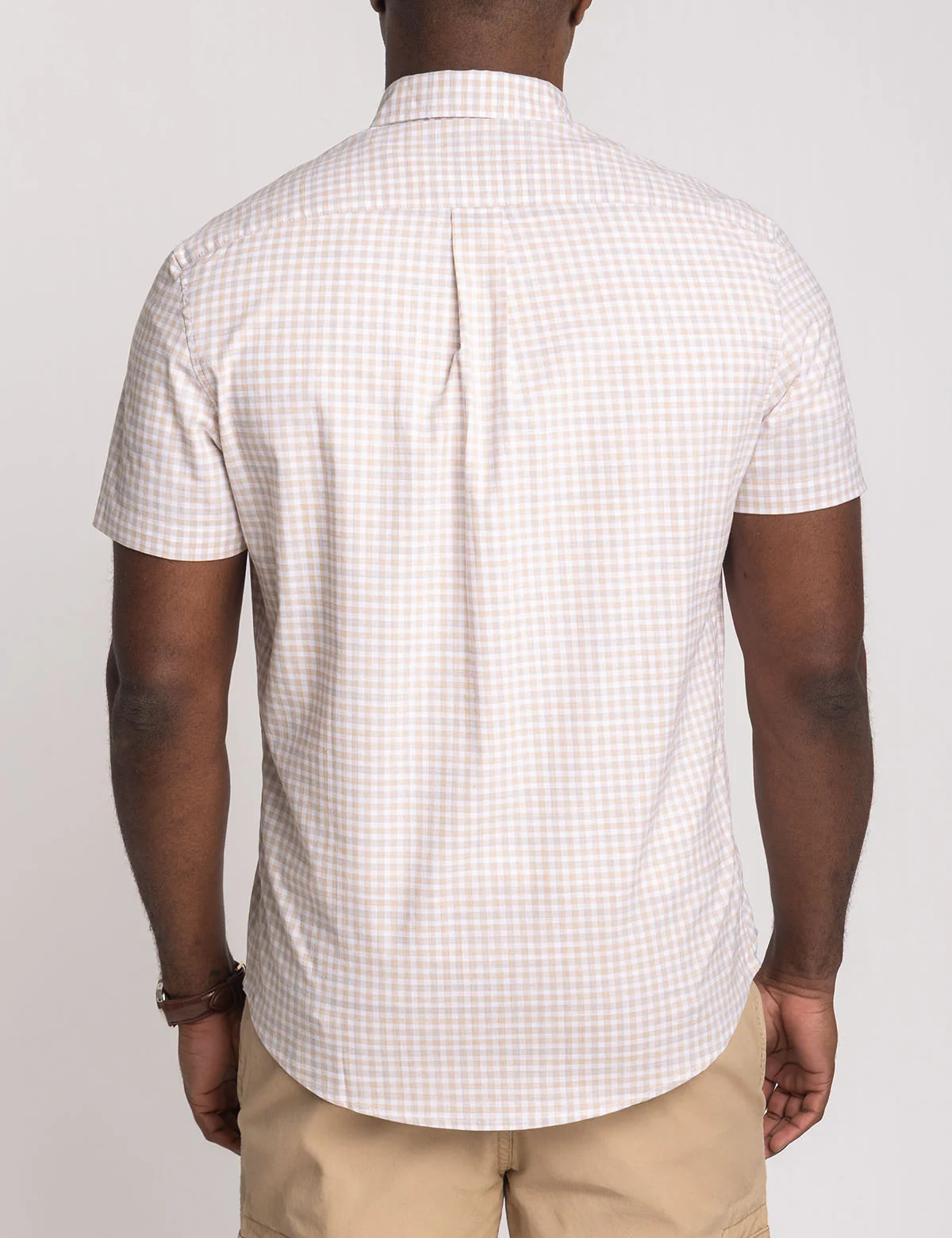 SHORT SLEEVE PLAID POPLIN SHIRT WITH POCKET - Image 6