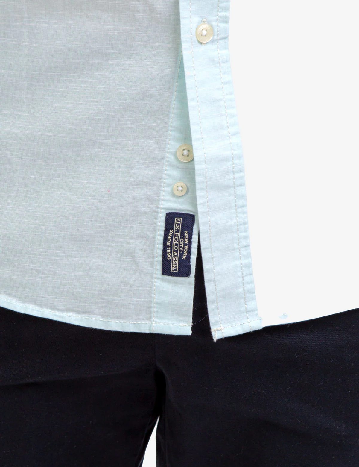 SHORT SLEEVE SLUB WOVEN SHIRT - Image 9