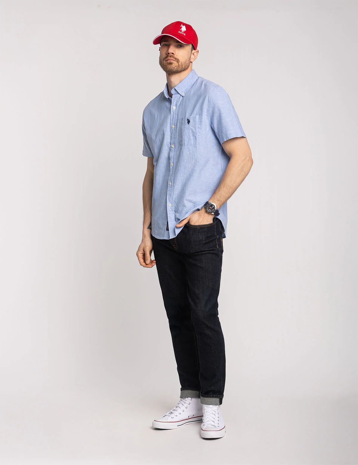 SHORT SLEEVE SOFT LINEN BLEND SHIRT - Image 2