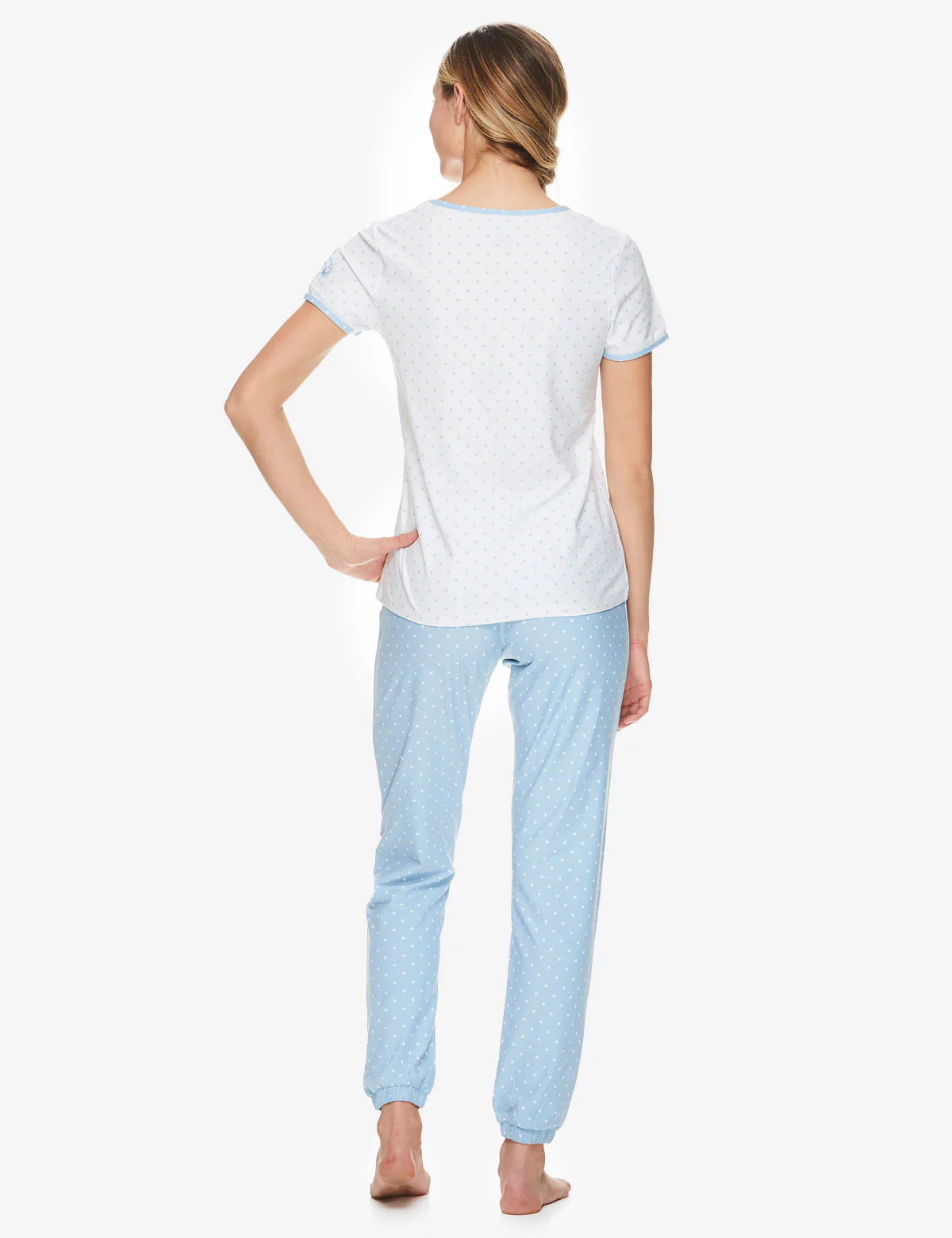 SHORT SLEEVE ALL OVER PRINT LOUNGE SET - Image 3