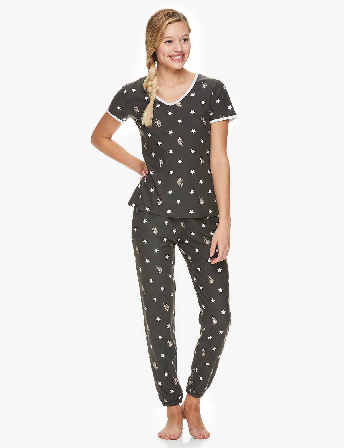 SHORT SLEEVE ALL OVER PRINT LOUNGE SET - Image 5