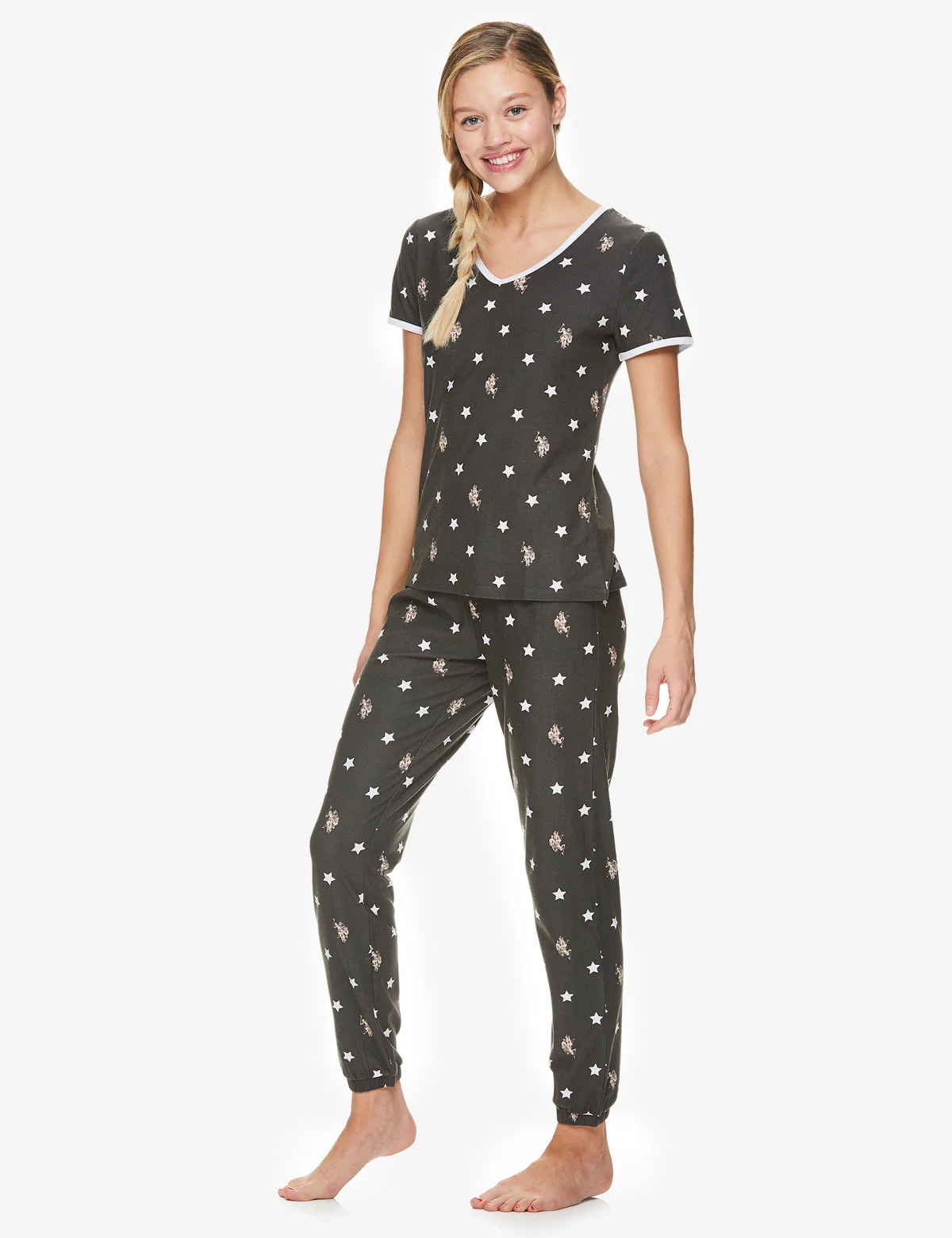 SHORT SLEEVE ALL OVER PRINT LOUNGE SET - Image 8