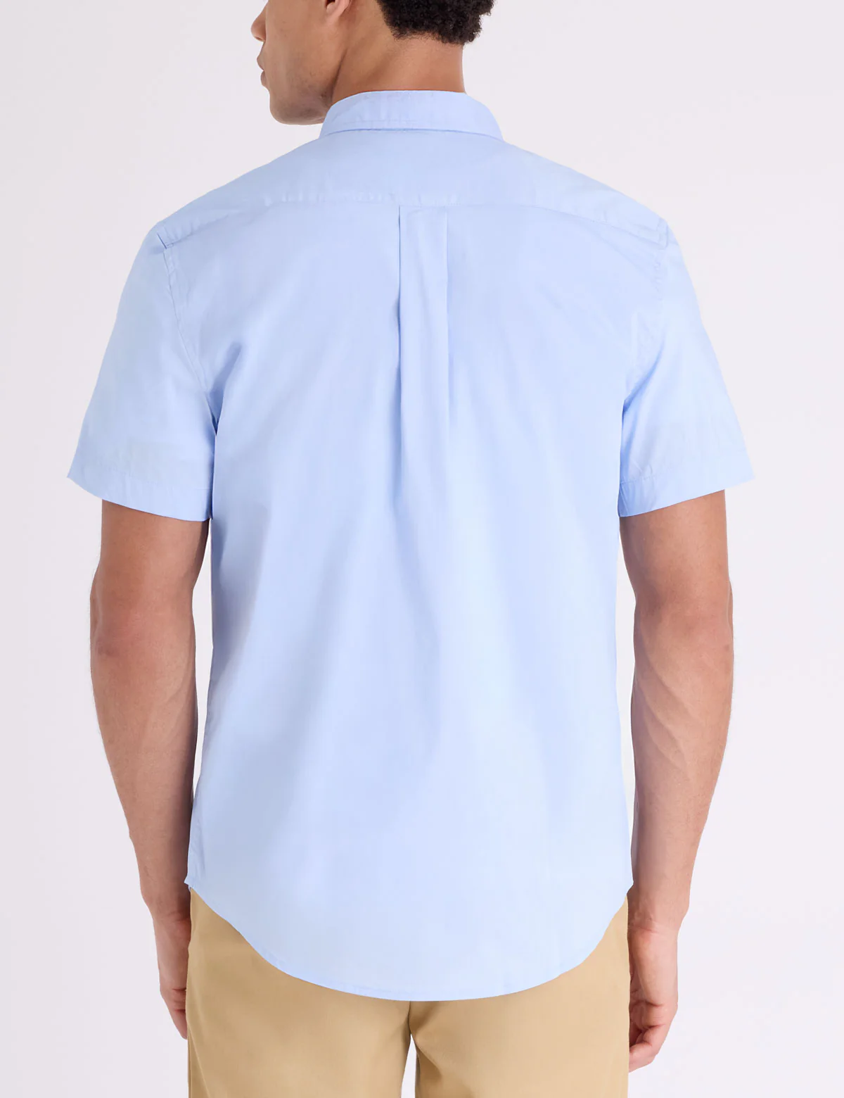 SHORT SLEEVE STRETCH POPLIN SHIRT - Image 8