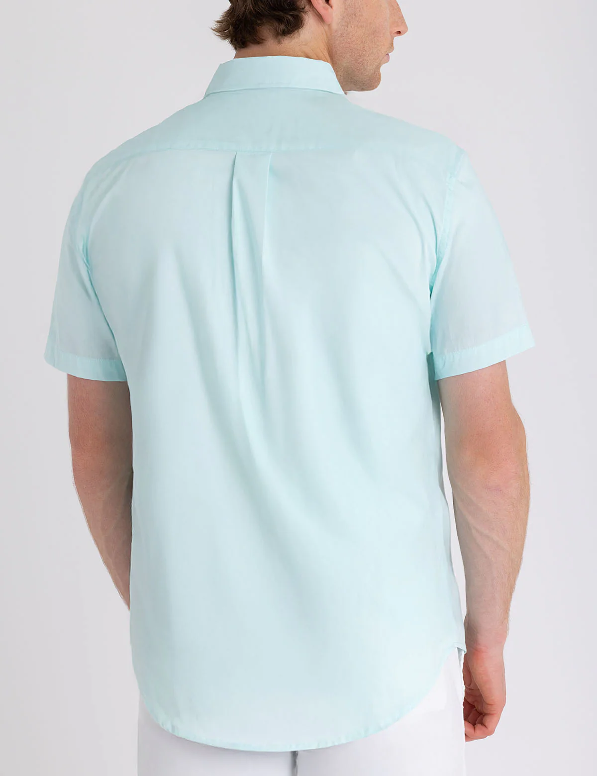 SHORT SLEEVE STRETCH POPLIN SHIRT - Image 5