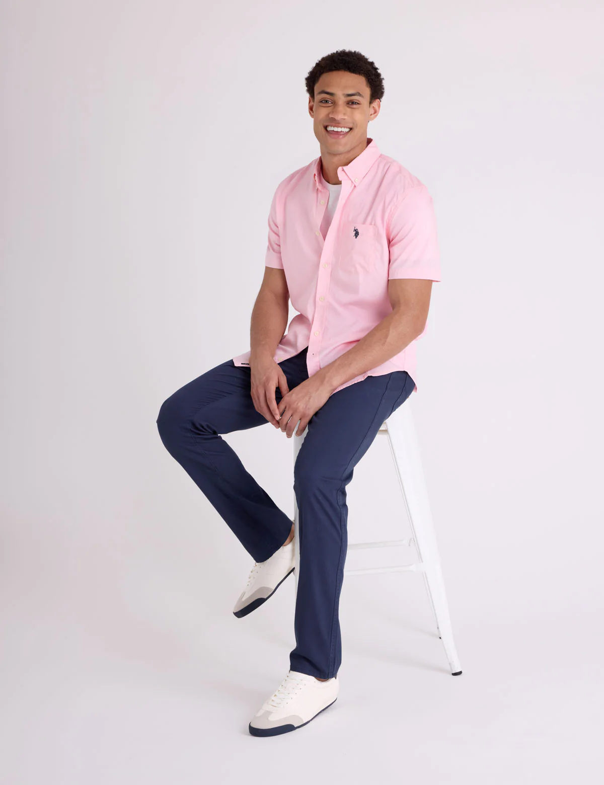 SHORT SLEEVE STRETCH POPLIN SHIRT - Image 7