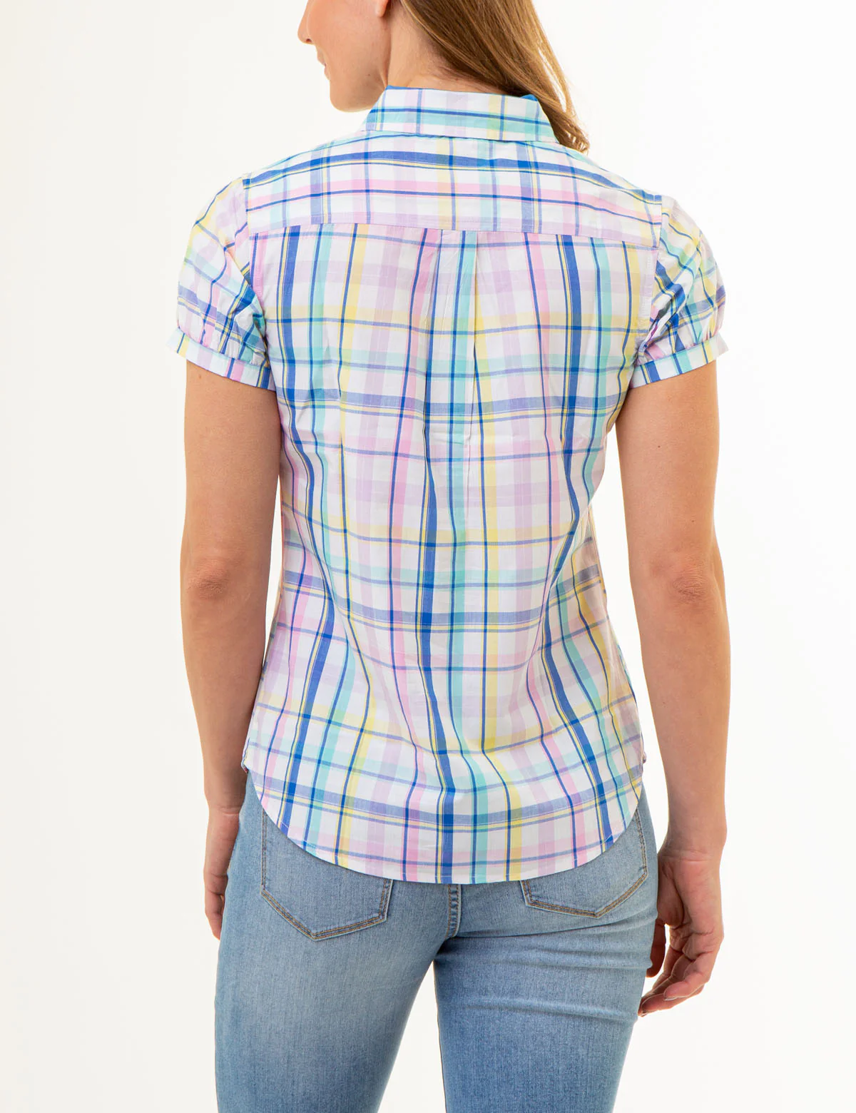 SHORT SLEEVE TWIST CUFF MADRAS SHIRT - Image 13