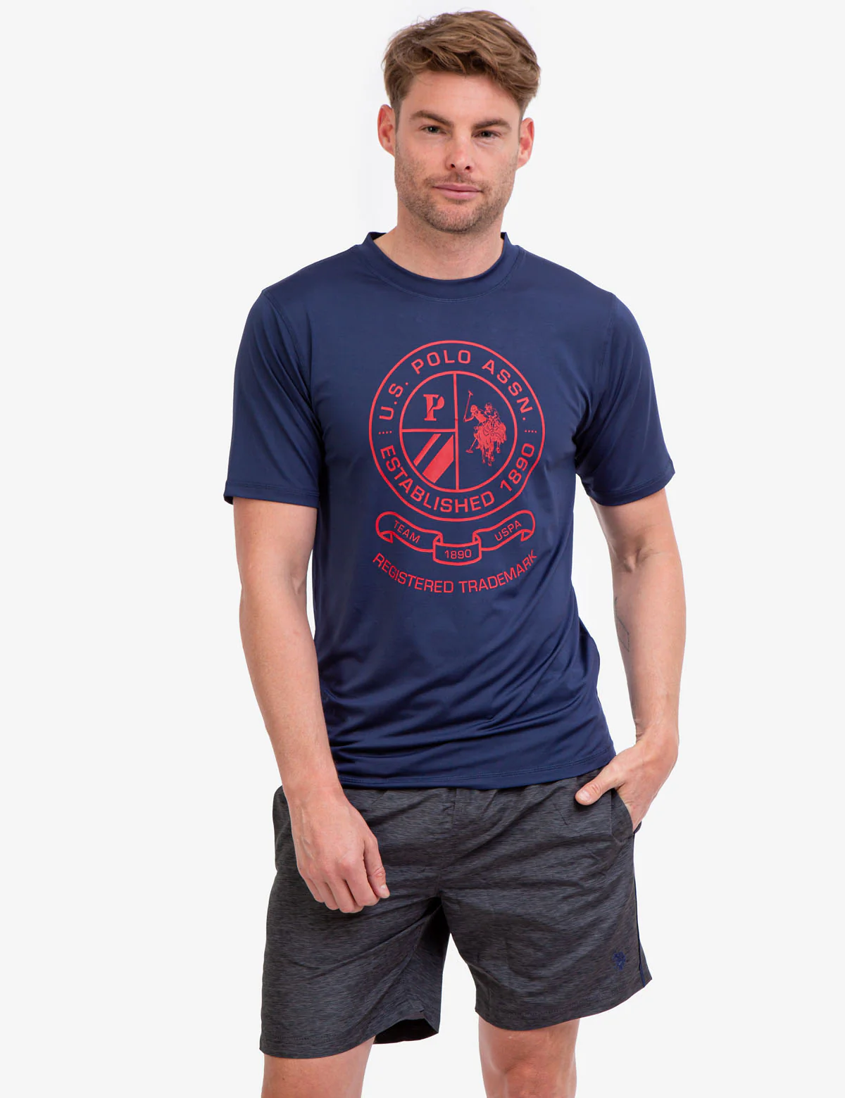 SHORT SLEEVE U.S. POLO ASSN. GRAPHIC UV TOP