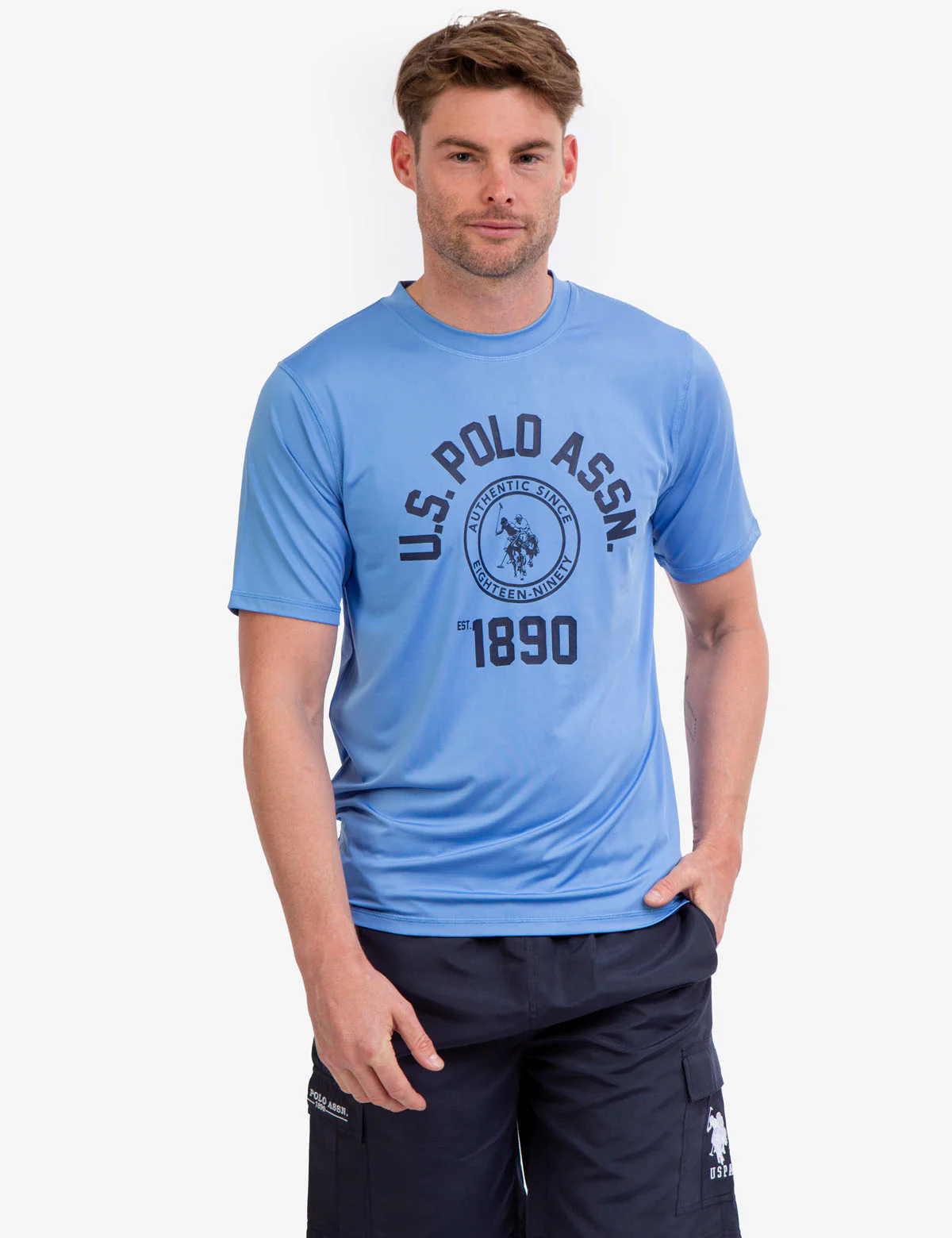 SHORT SLEEVE USPA ARCHED LOGO UV TOP - Image 7