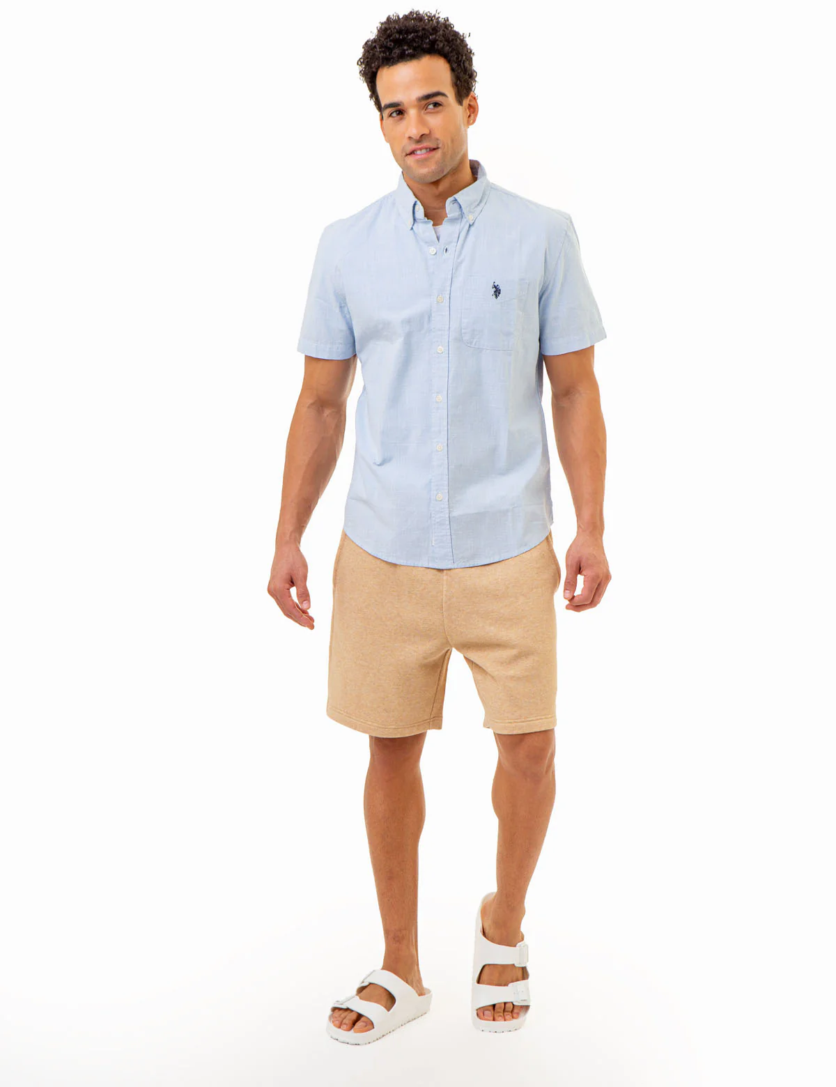 SHORT SLEEVE YARN DYE HOUNDSTOOTH WOVEN SHIRT - Image 11