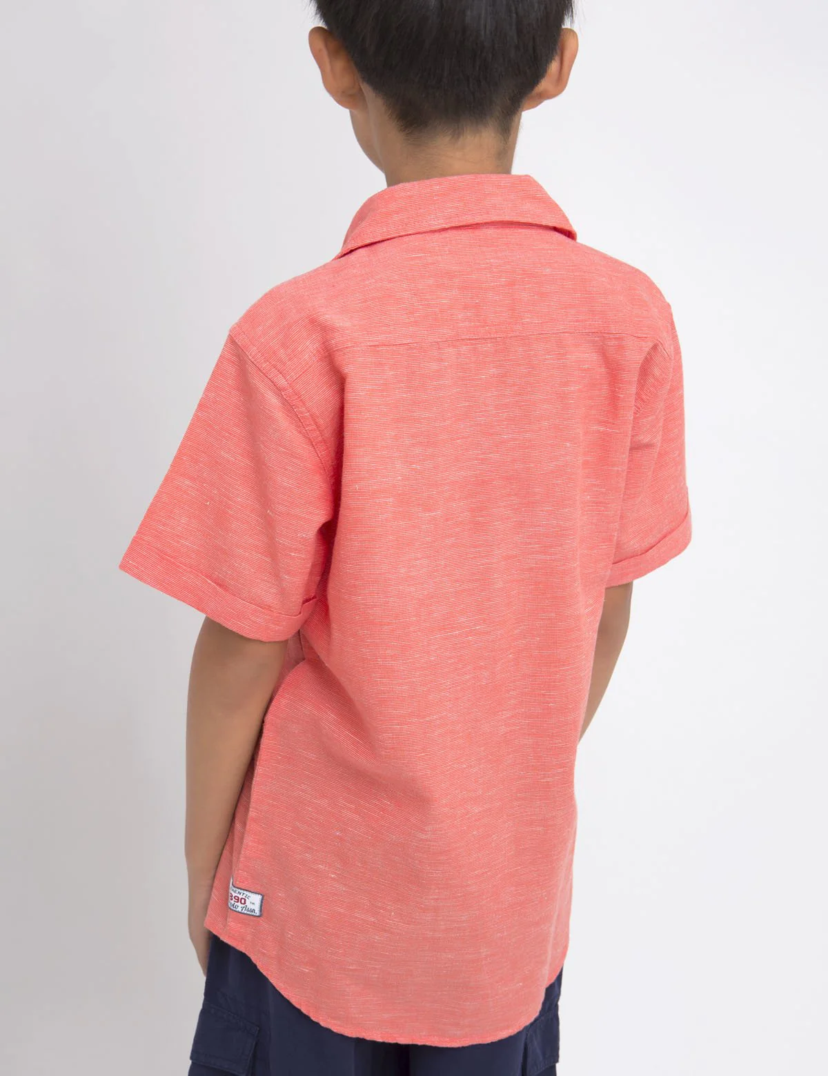 SHORT SLEEVE YARN DYED SHIRT - Image 7