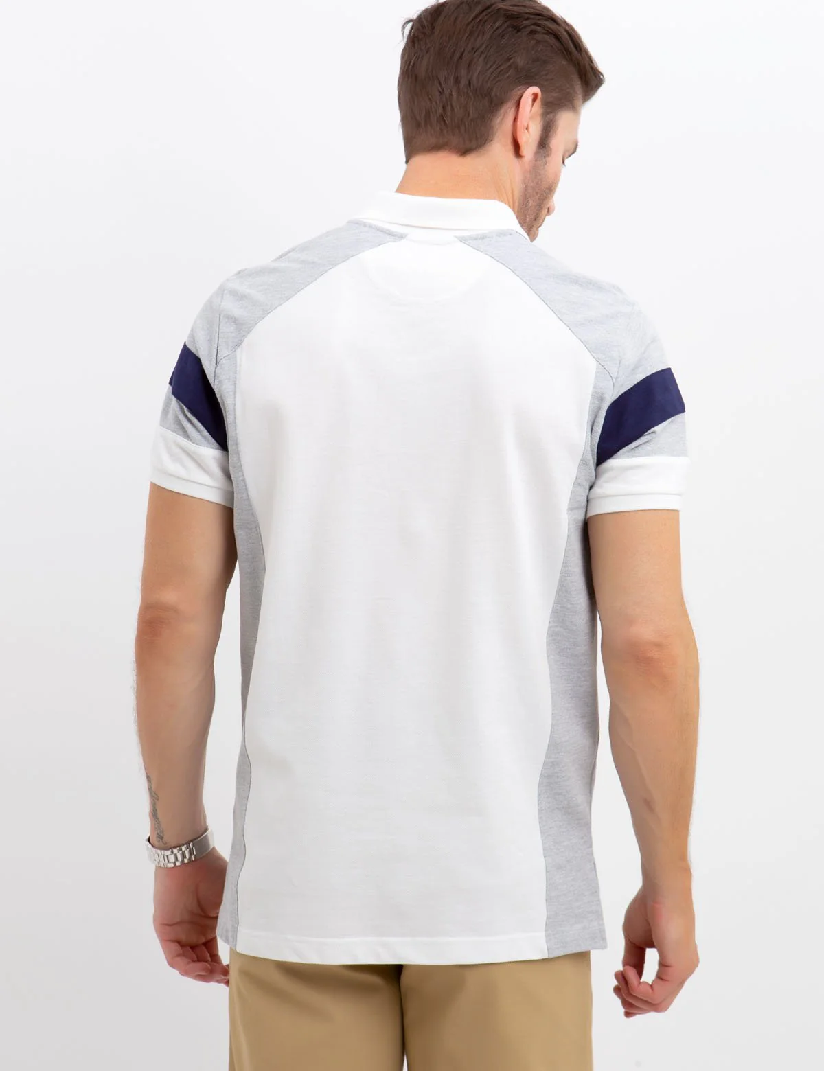 SHOULDER COLORBLOCK POLO SHIRT - Image 11