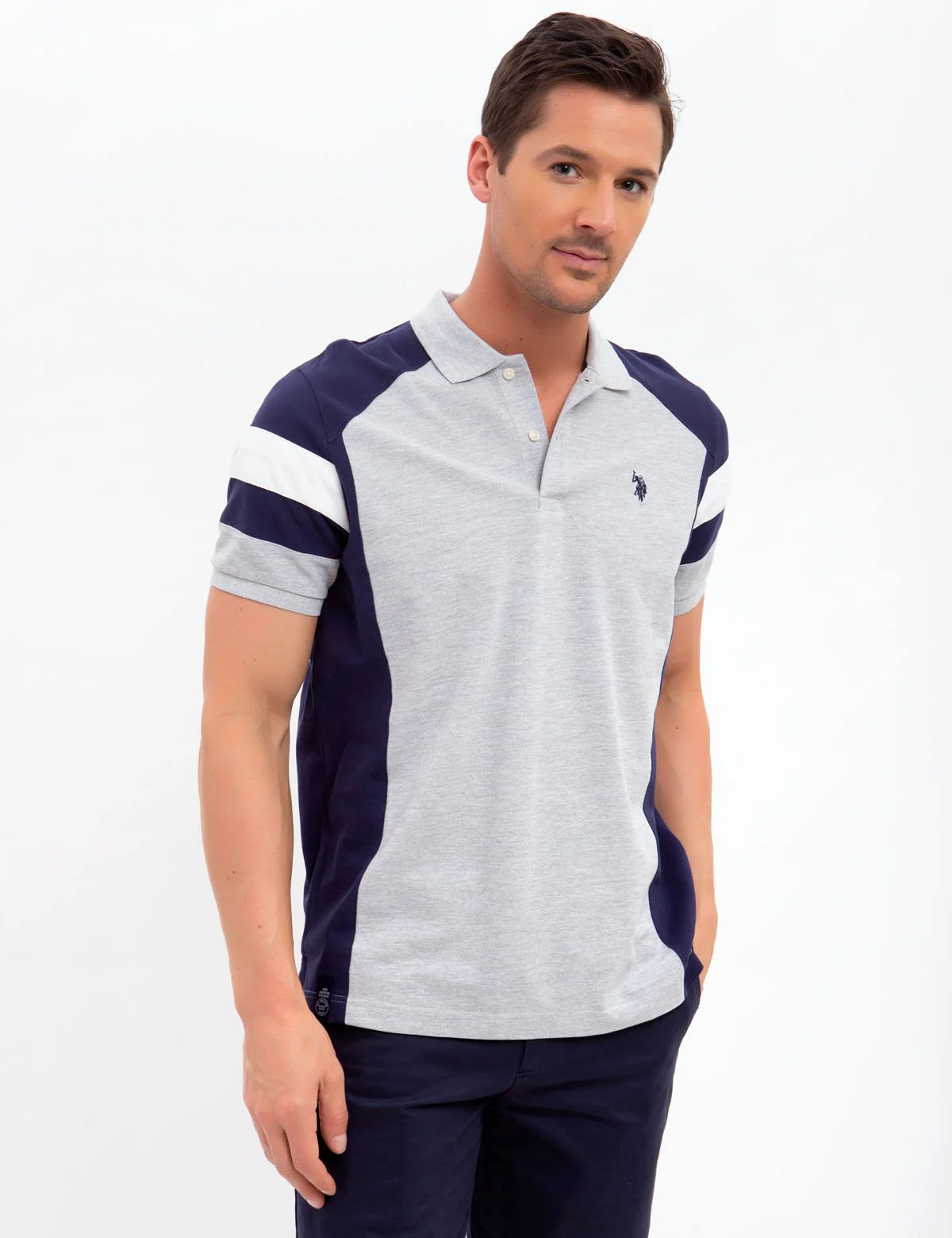 SHOULDER COLORBLOCK POLO SHIRT - Image 13