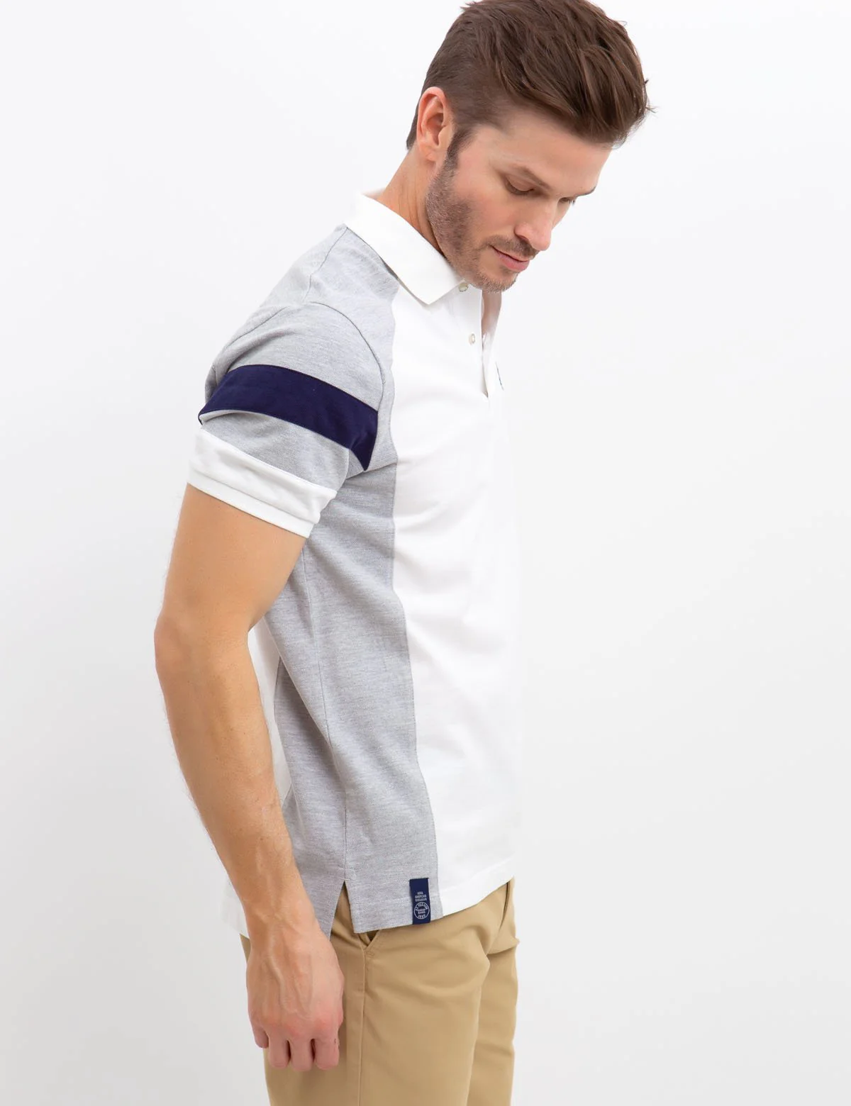 SHOULDER COLORBLOCK POLO SHIRT - Image 2