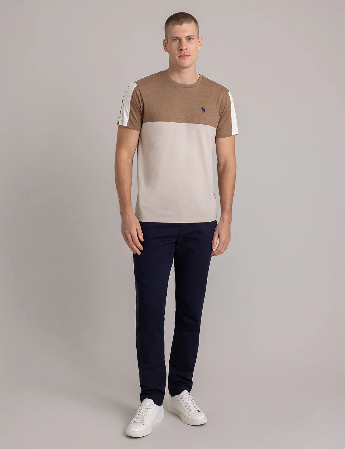 SHOULDER LOGO TRICOT TRIM T-SHIRT - Image 3