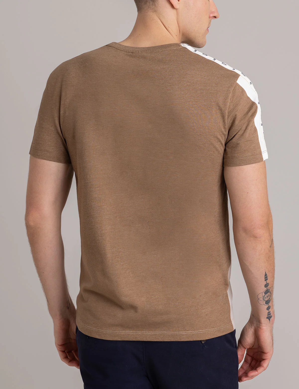 SHOULDER LOGO TRICOT TRIM T-SHIRT - Image 5