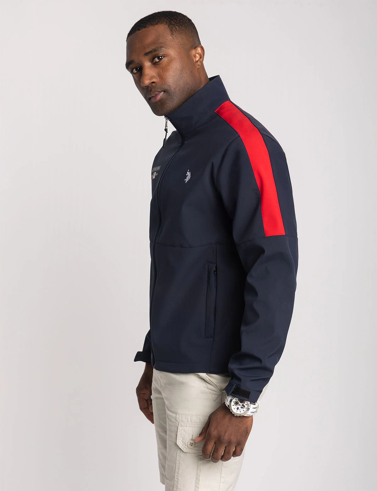 SHOULDER PANEL SOFTSHELL JACKET - Image 4