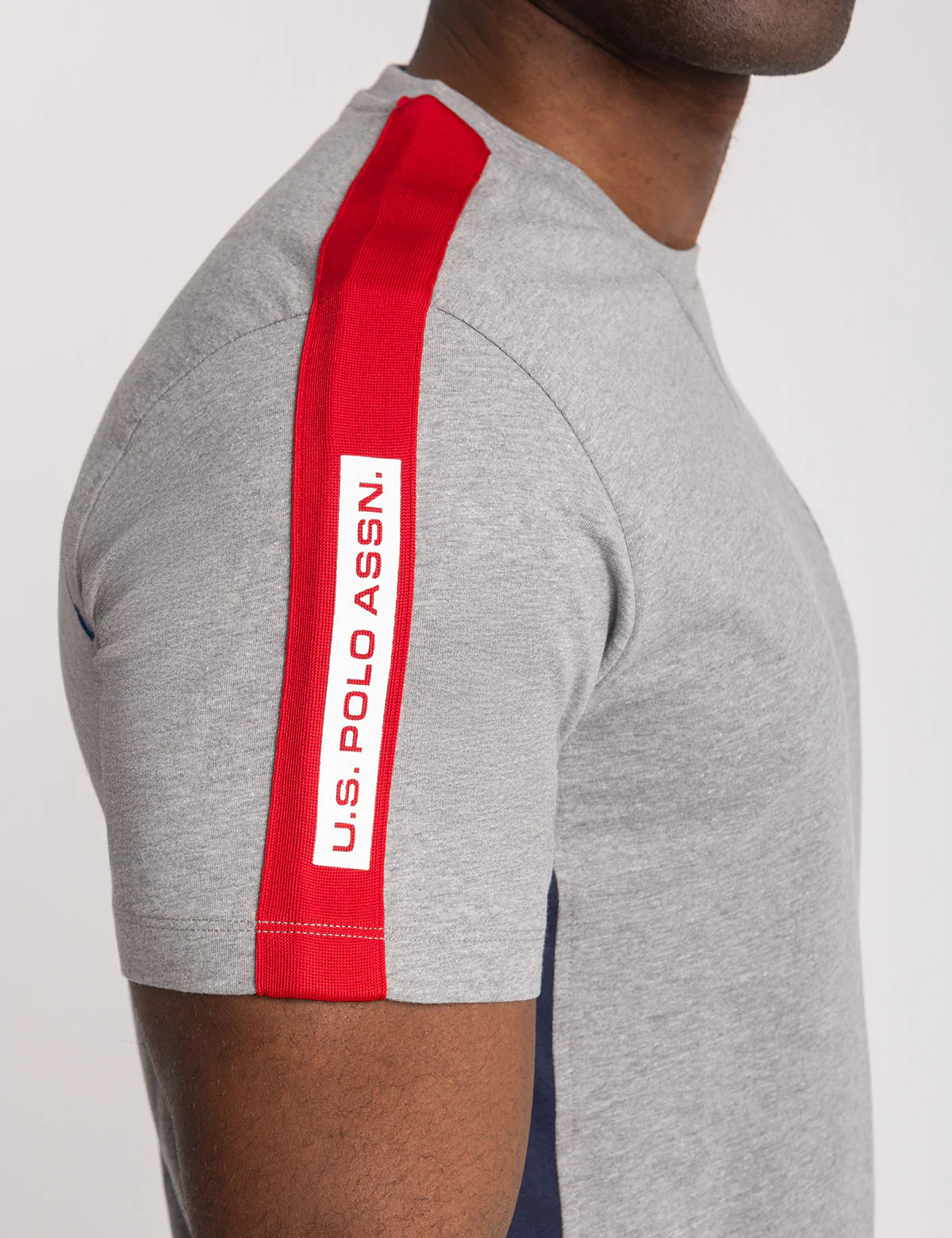 SHOULDER TRICOT TAPE JERSEY COLOR BLOCK T-SHIRT - Image 2