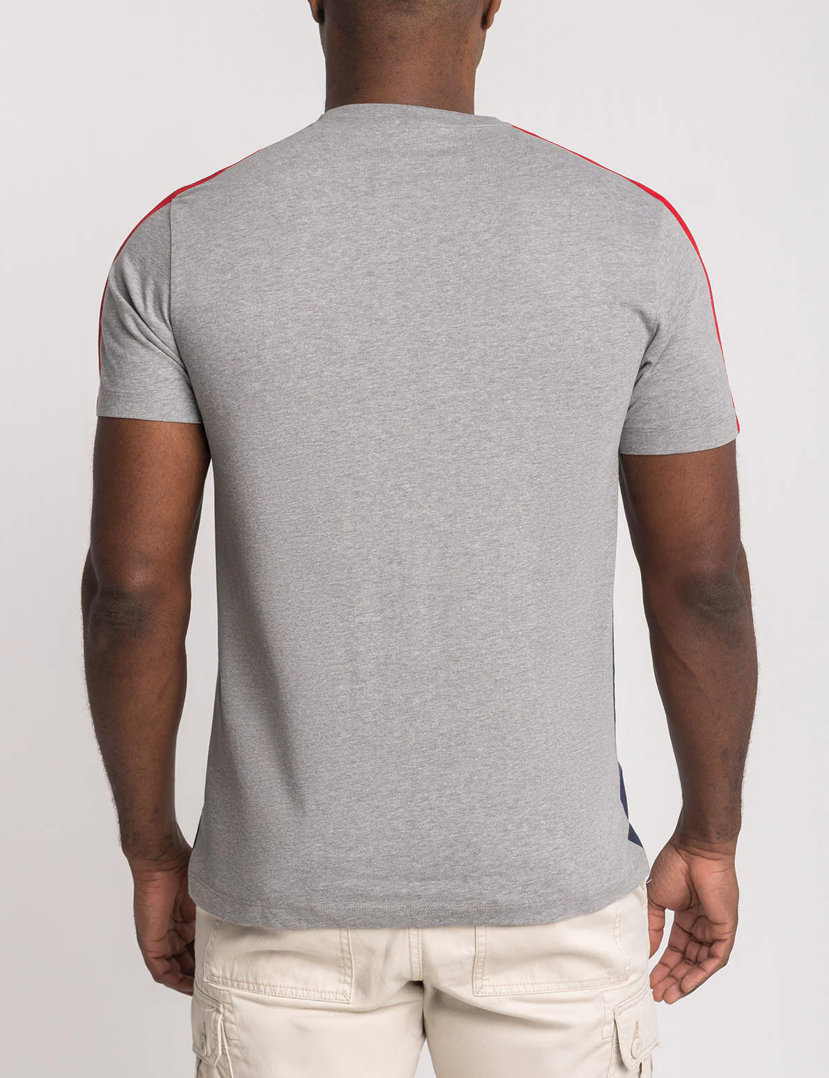 SHOULDER TRICOT TAPE JERSEY COLOR BLOCK T-SHIRT - Image 3
