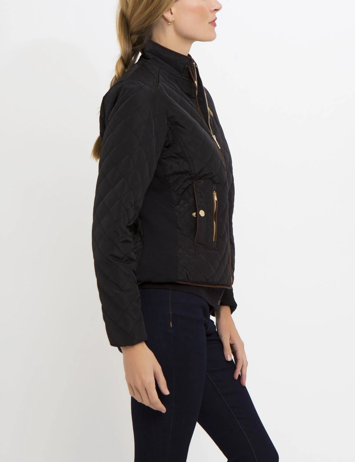 SIDE KNIT MOTO JACKET - Image 16