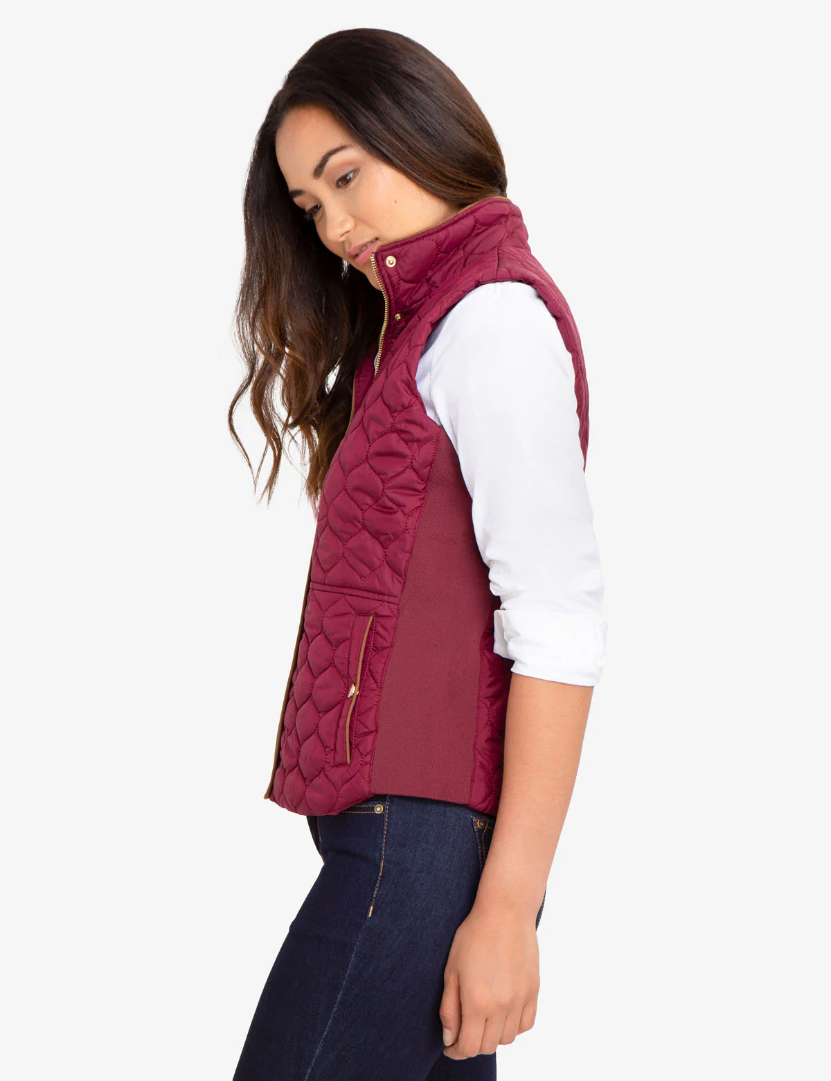 SIDE KNIT QUILTED VEST - Image 7