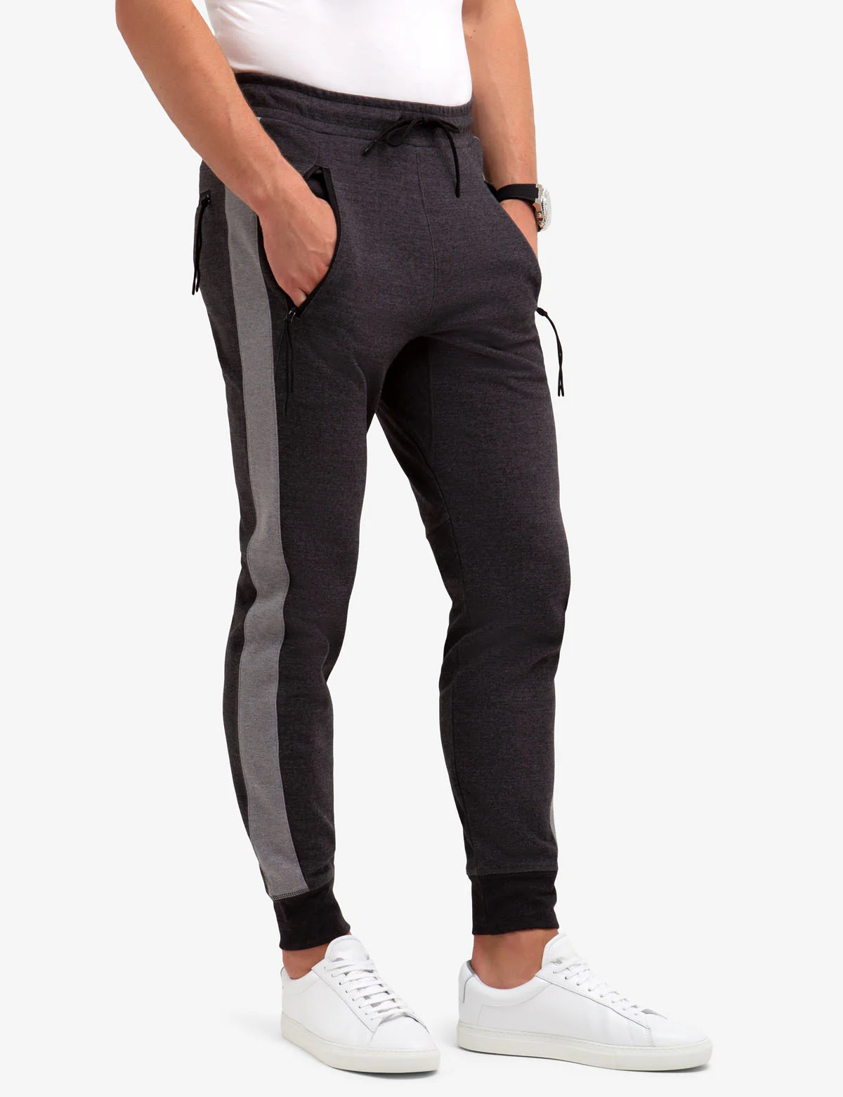 SIDE STRIPE KNIT JOGGERS