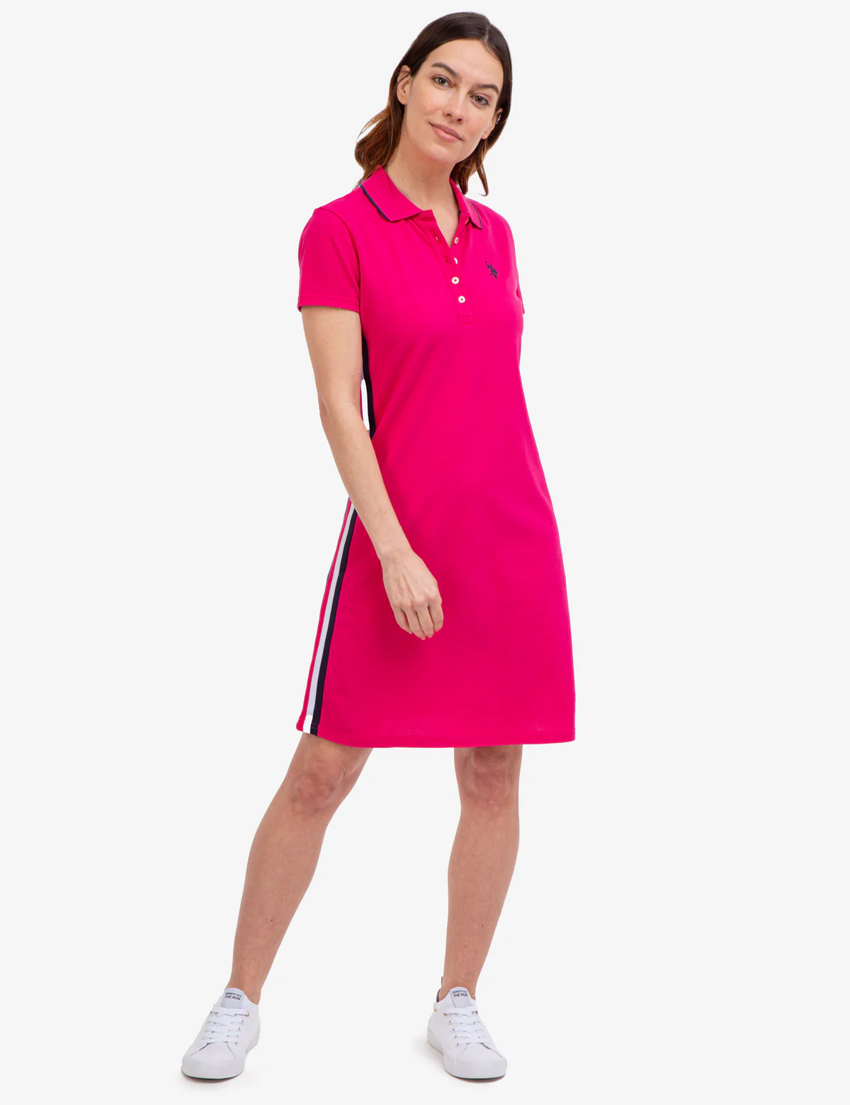 SIDE STRIPE POLO DRESS - Image 13