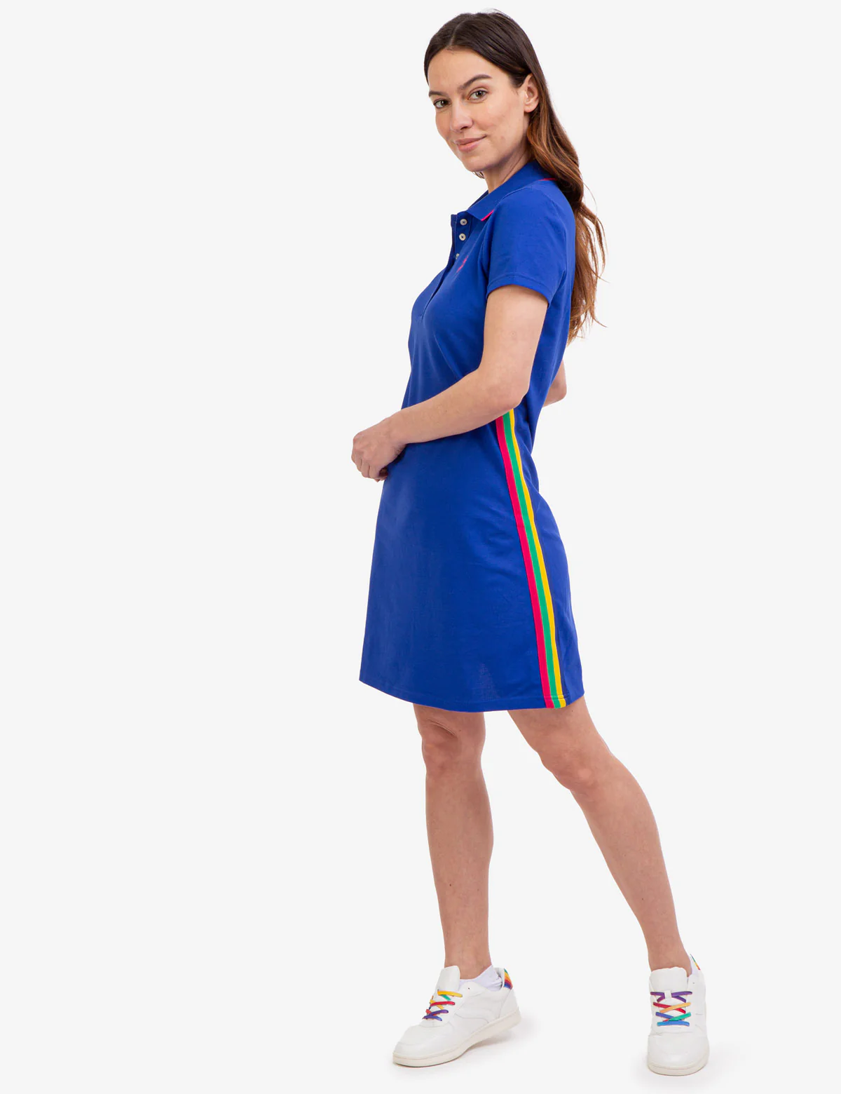 SIDE STRIPE POLO DRESS - Image 8