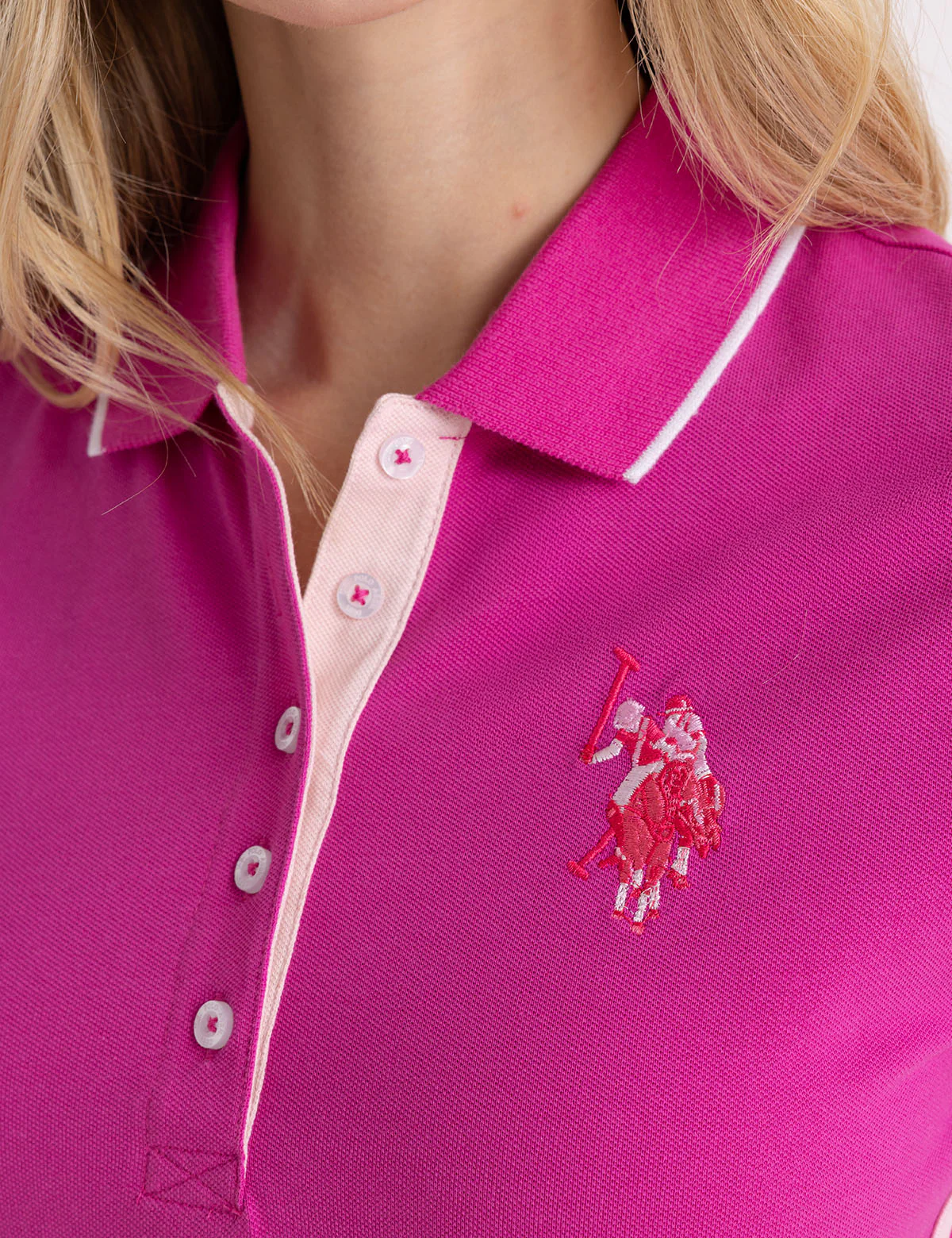 SIDE STRIPE TRICOT POLO DRESS - Image 8