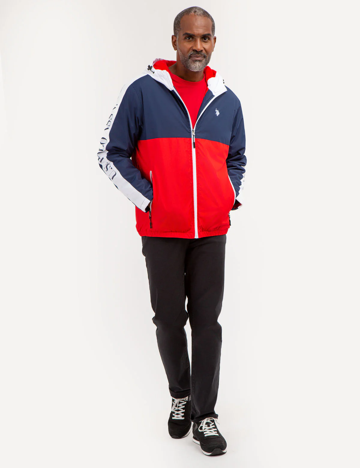SIDE TAPE COLORBLOCK LOGO WINDBREAKER - Image 2