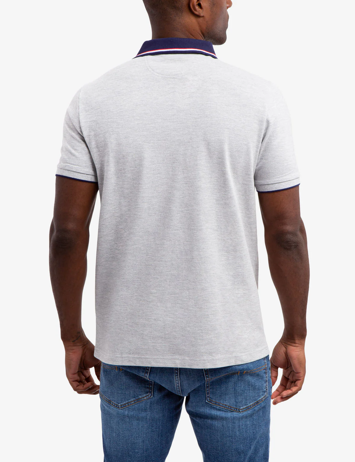SIGNATURE STRIPE COLLAR PIQUE POLO SHIRT - Image 9