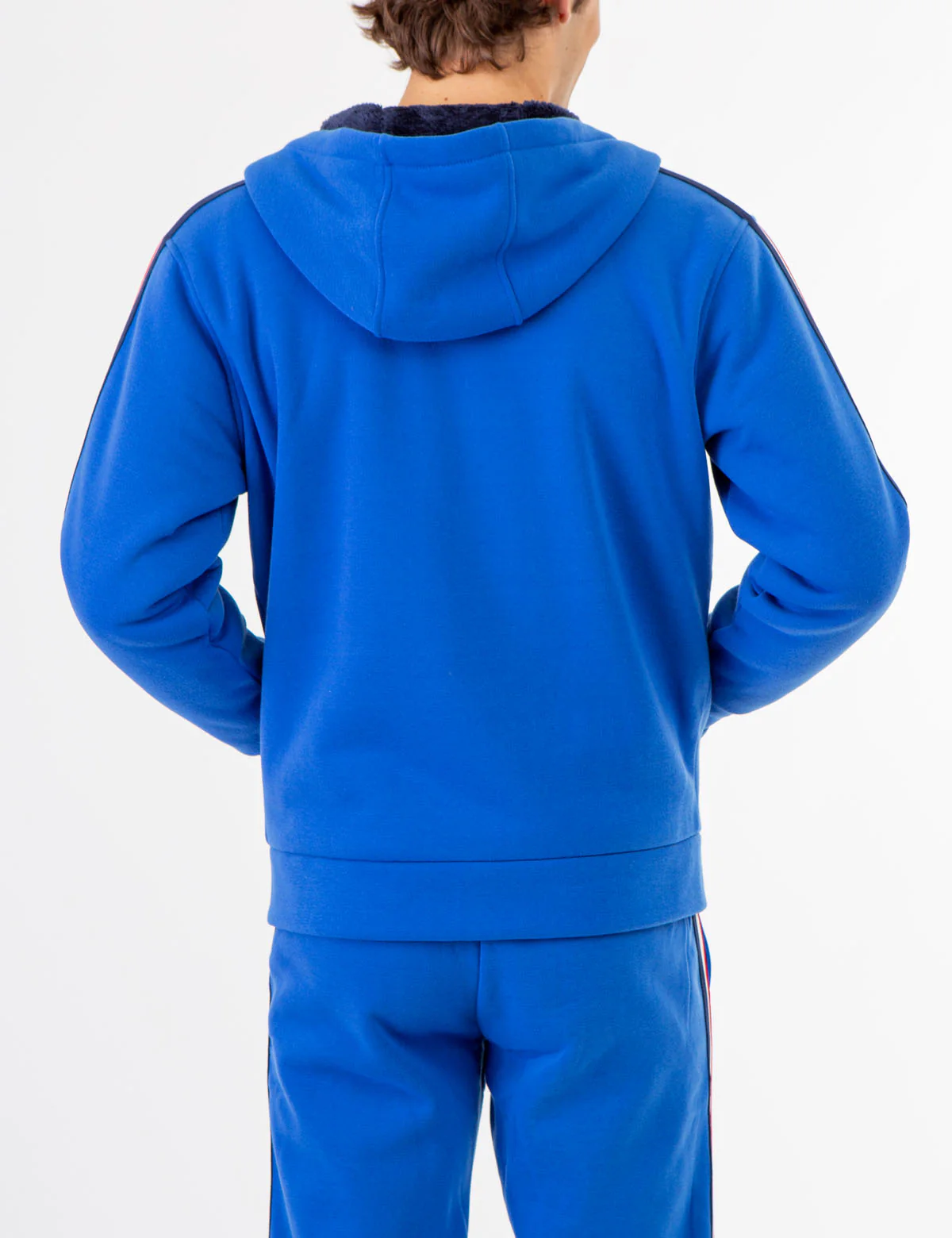 SIGNATURE STRIPE COLORBLOCK SHERPA HOODIE - Image 4