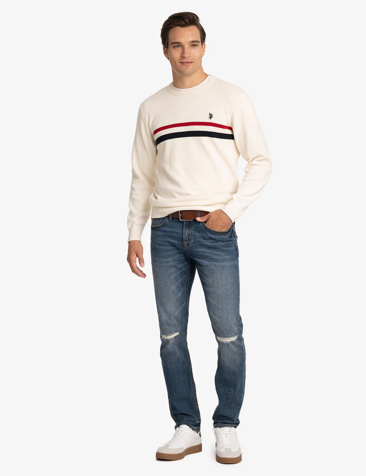 SIGNATURE STRIPE CREW NECK SWEATER - Image 6