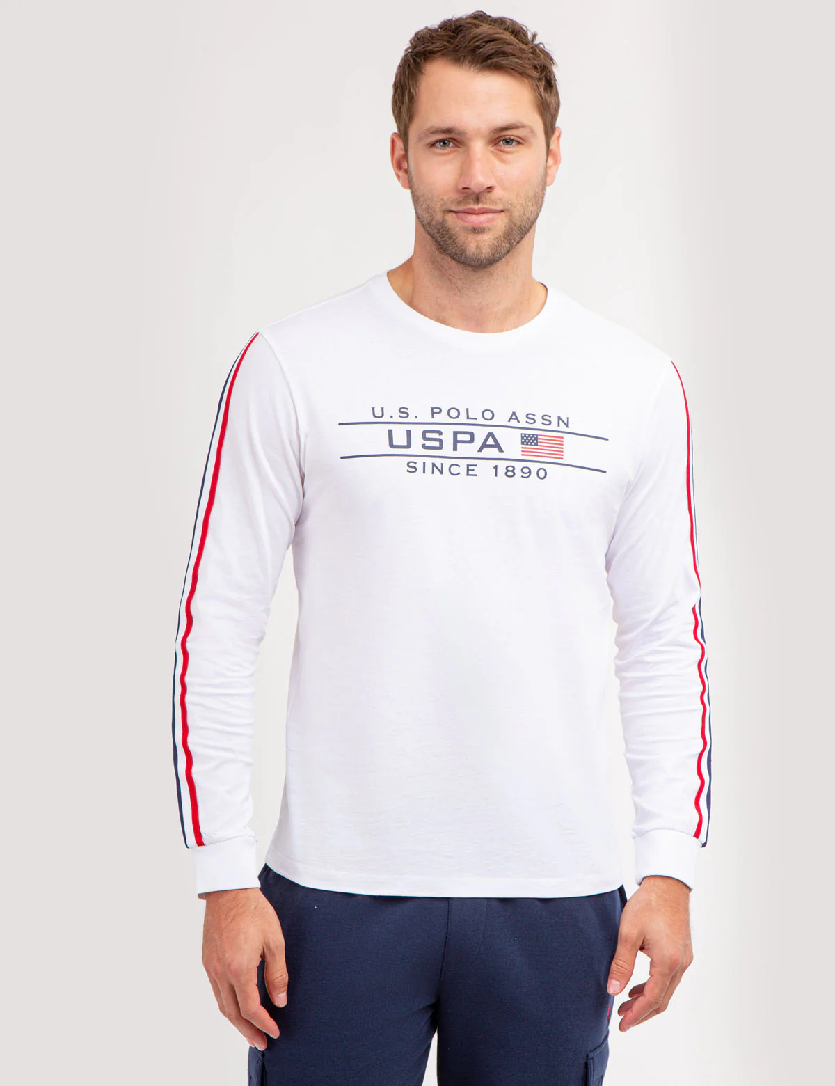 SIGNATURE STRIPE GRAPHIC LONG SLEEVE T-SHIRT