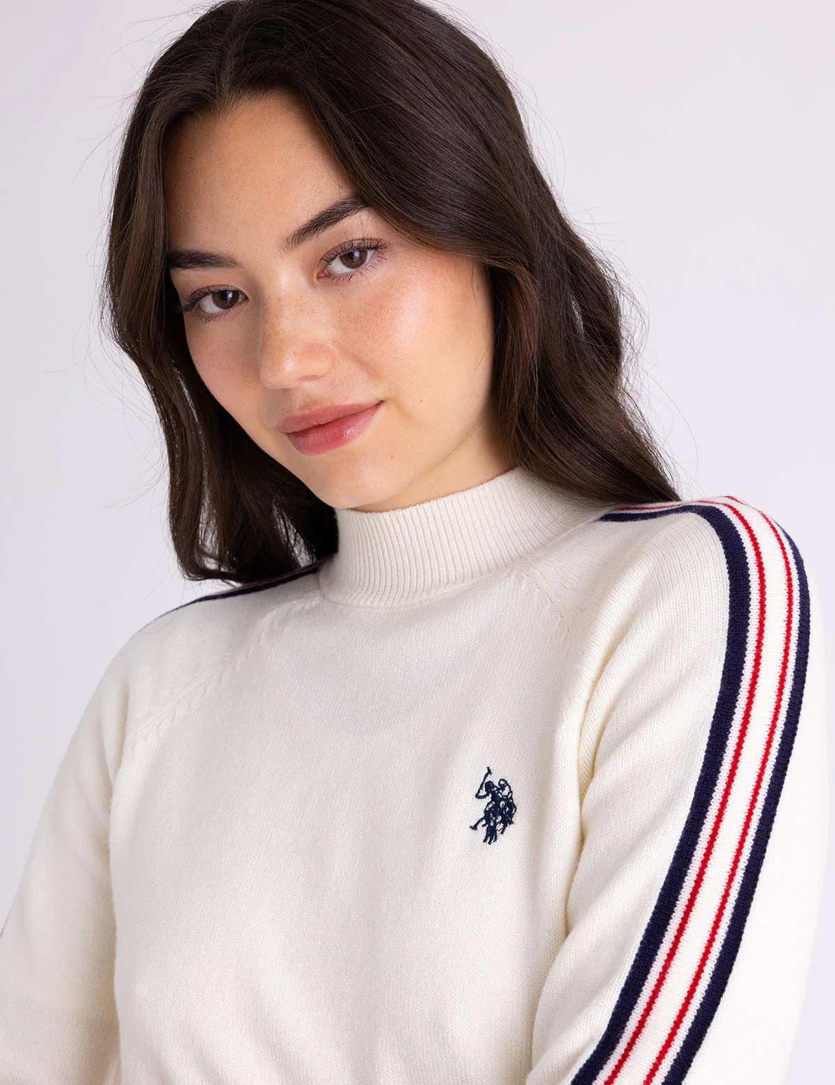 SIGNATURE STRIPE RAGLAN MOCK NECK SWEATER - Image 8