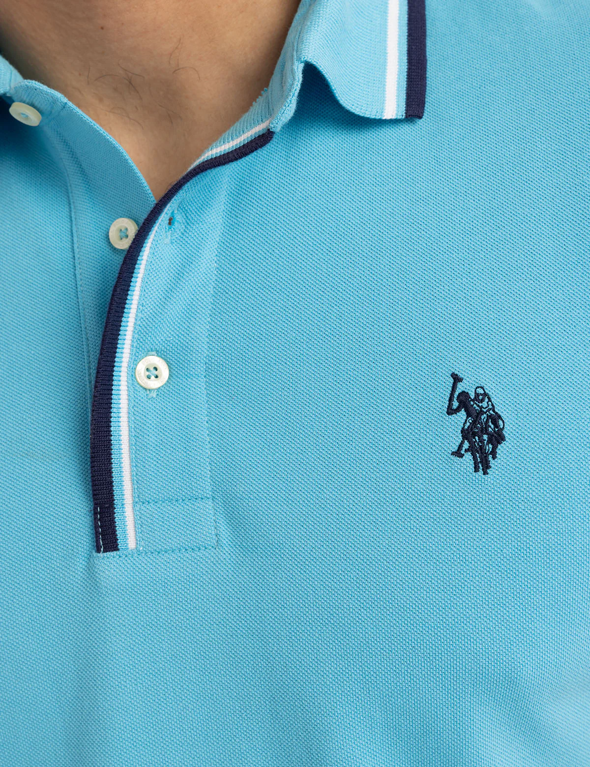 SIGNATURE STRIPE RIB TIPPED TRIM POLO SHIRT - Image 6