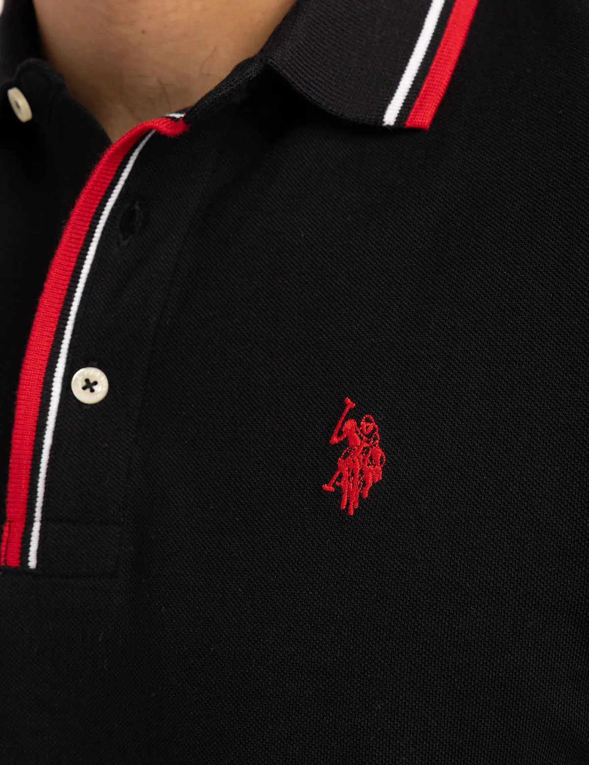 SIGNATURE STRIPE RIB TIPPED TRIM POLO SHIRT - Image 12