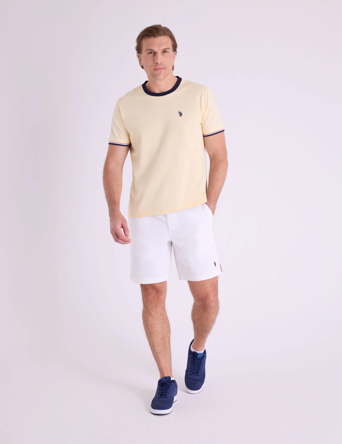 SIGNATURE STRIPE TRIM RINGER T-SHIRT - Image 2