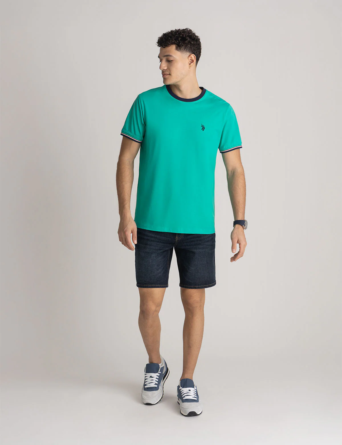 SIGNATURE STRIPE TRIM RINGER T-SHIRT - Image 7