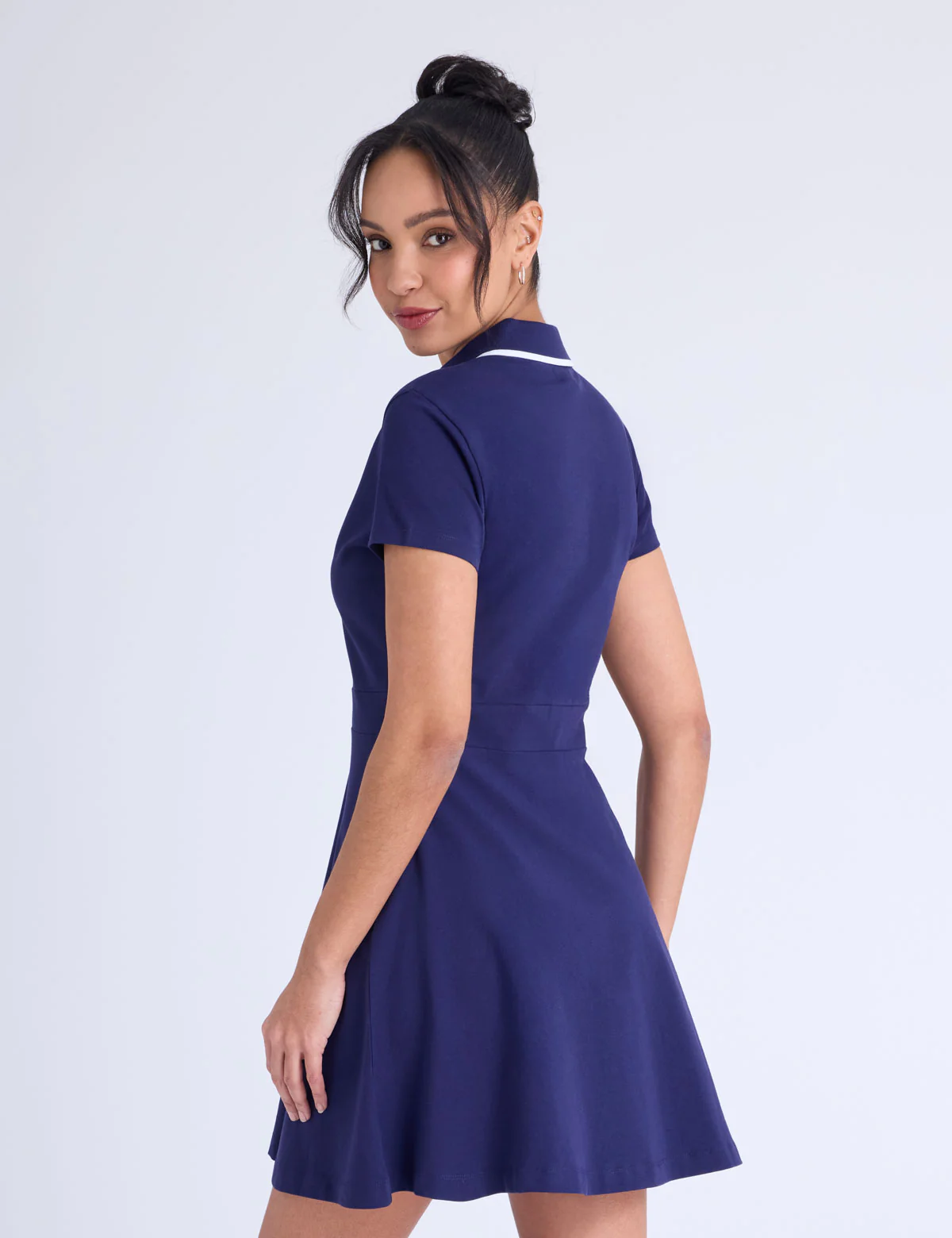 SIGNATURE STRIPE TRIM SWING POLO DRESS - Image 8