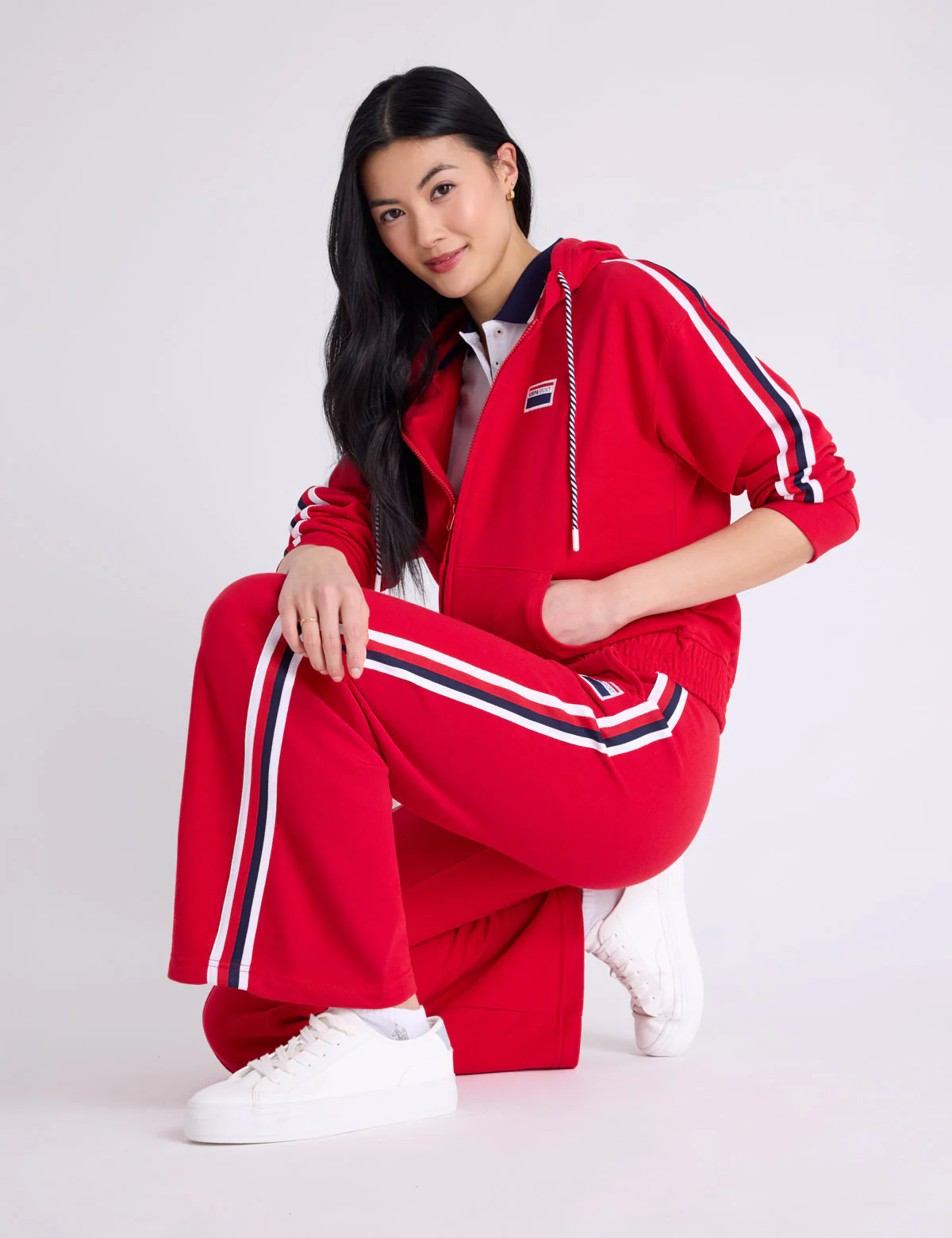 SIGNATURE STRIPE USPA SPORT ZIP HOODIE - Image 7