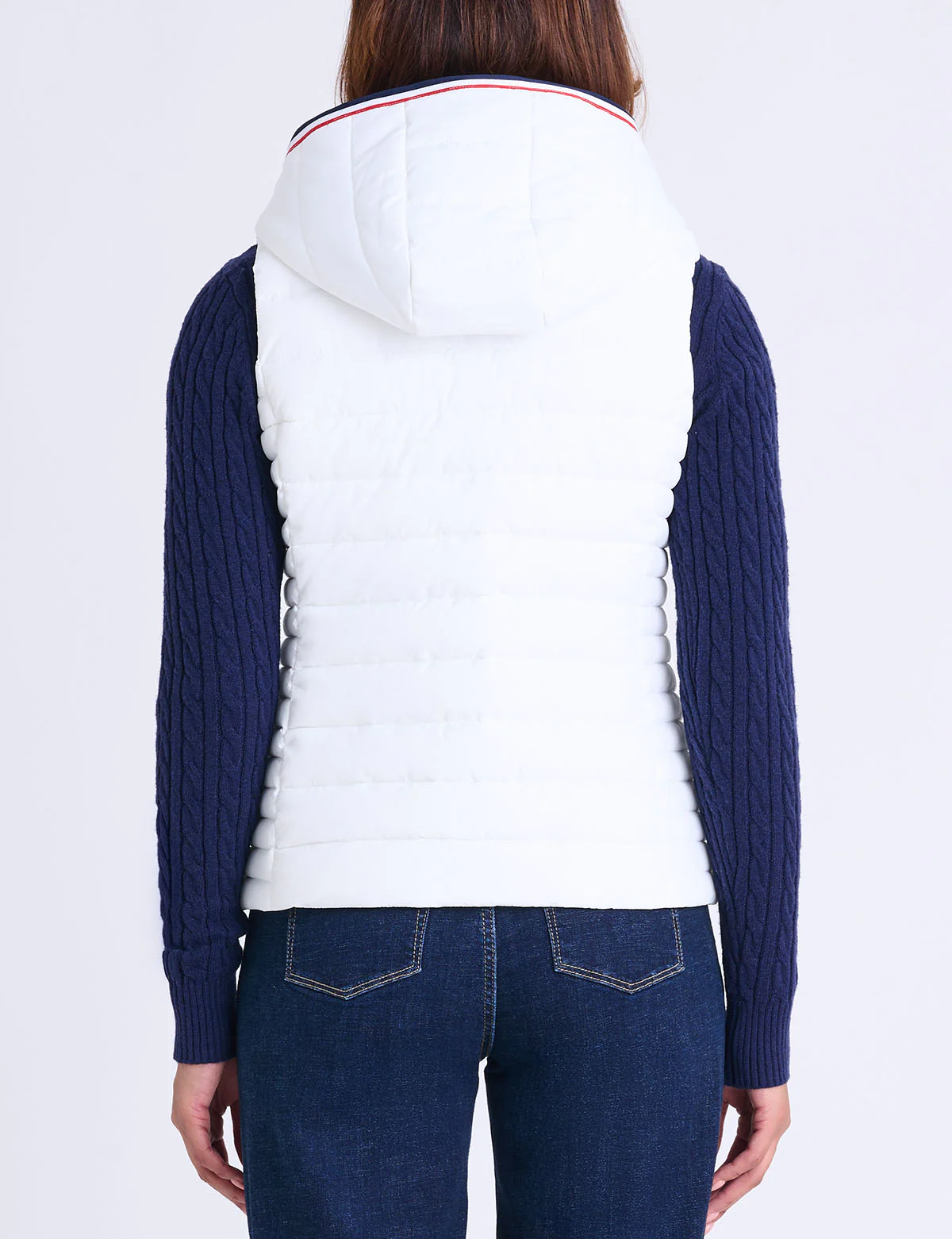 SIGNATURE STRIPE VEST WITH HOOD - Image 11