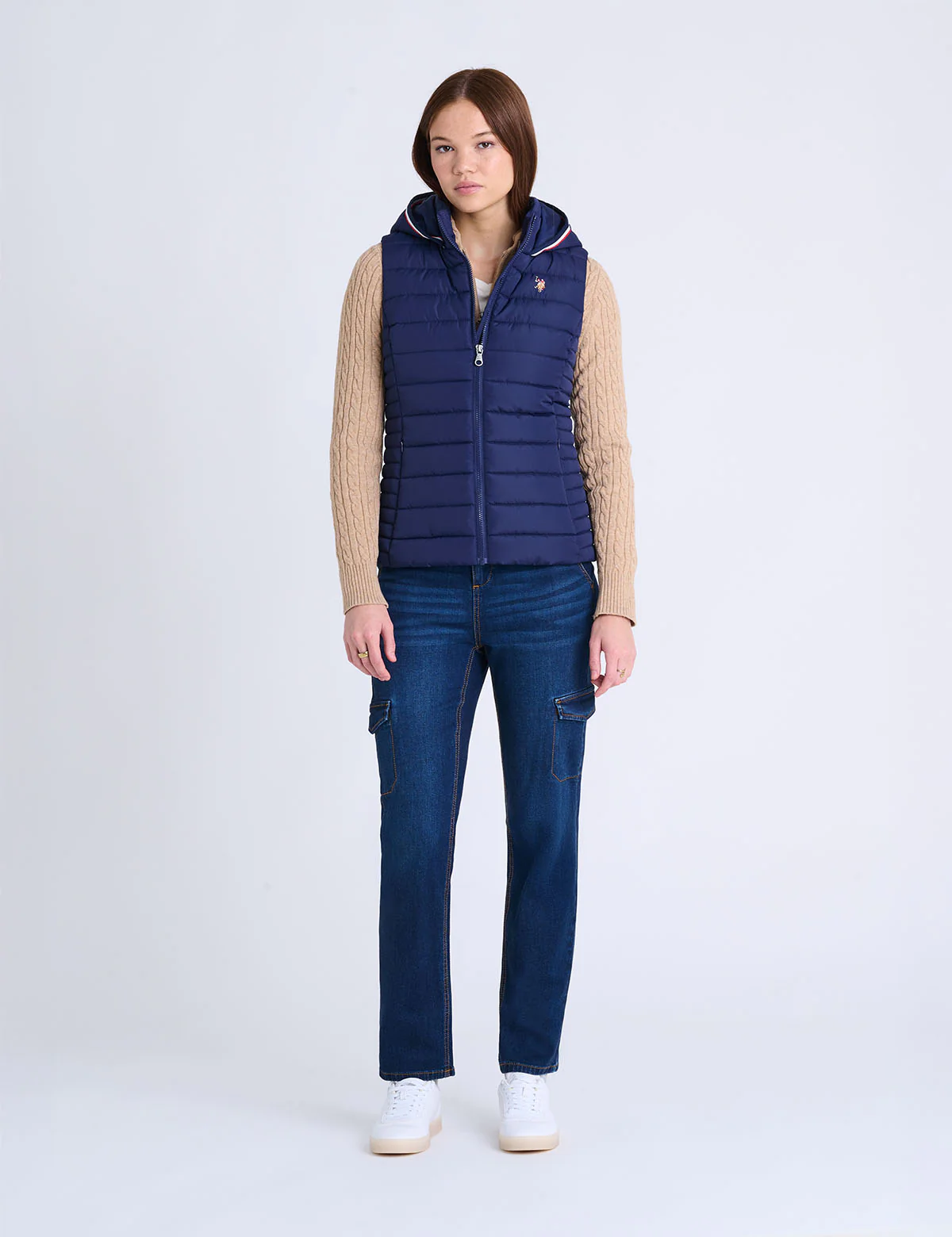 SIGNATURE STRIPE VEST WITH HOOD - Image 4