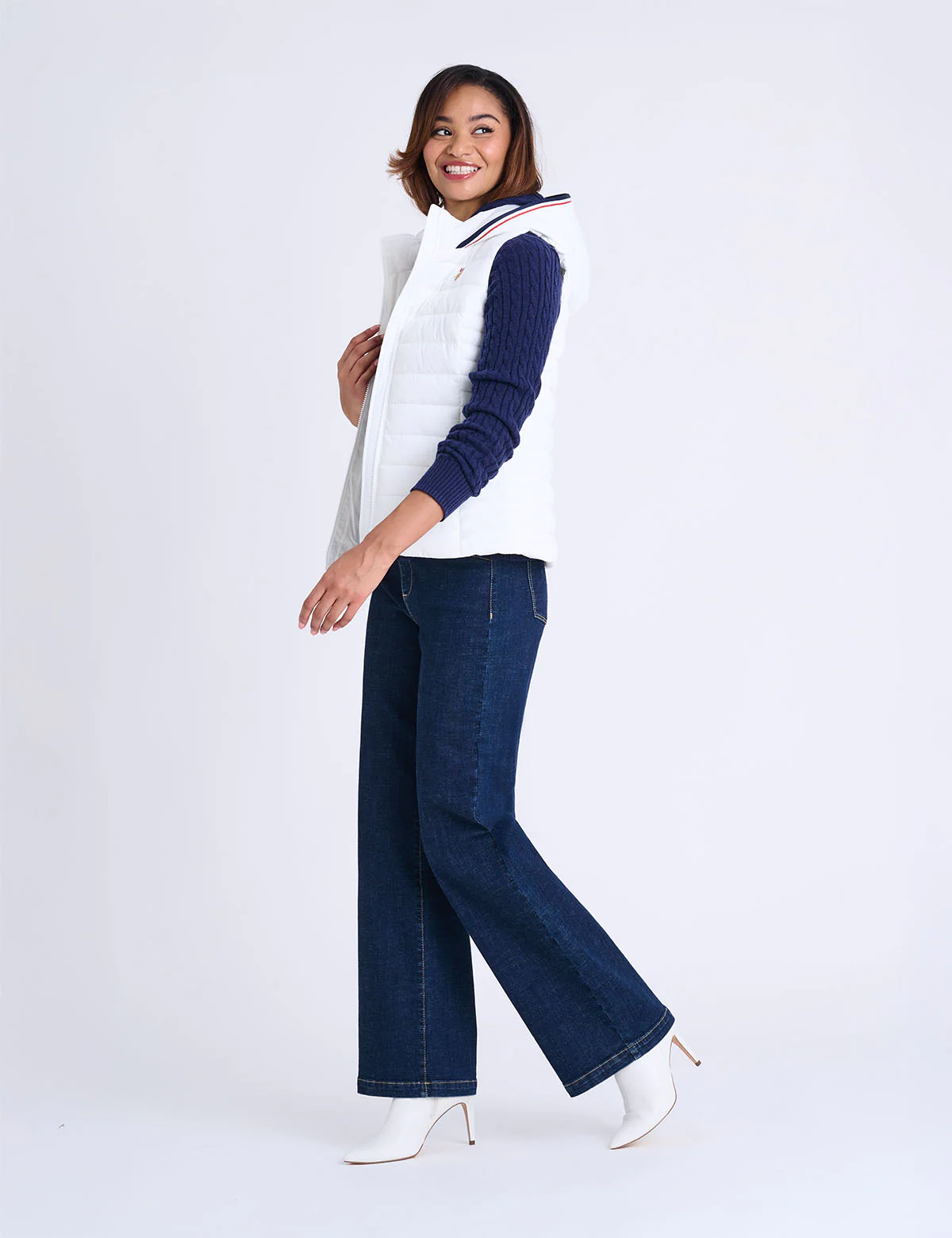 SIGNATURE STRIPE VEST WITH HOOD - Image 7