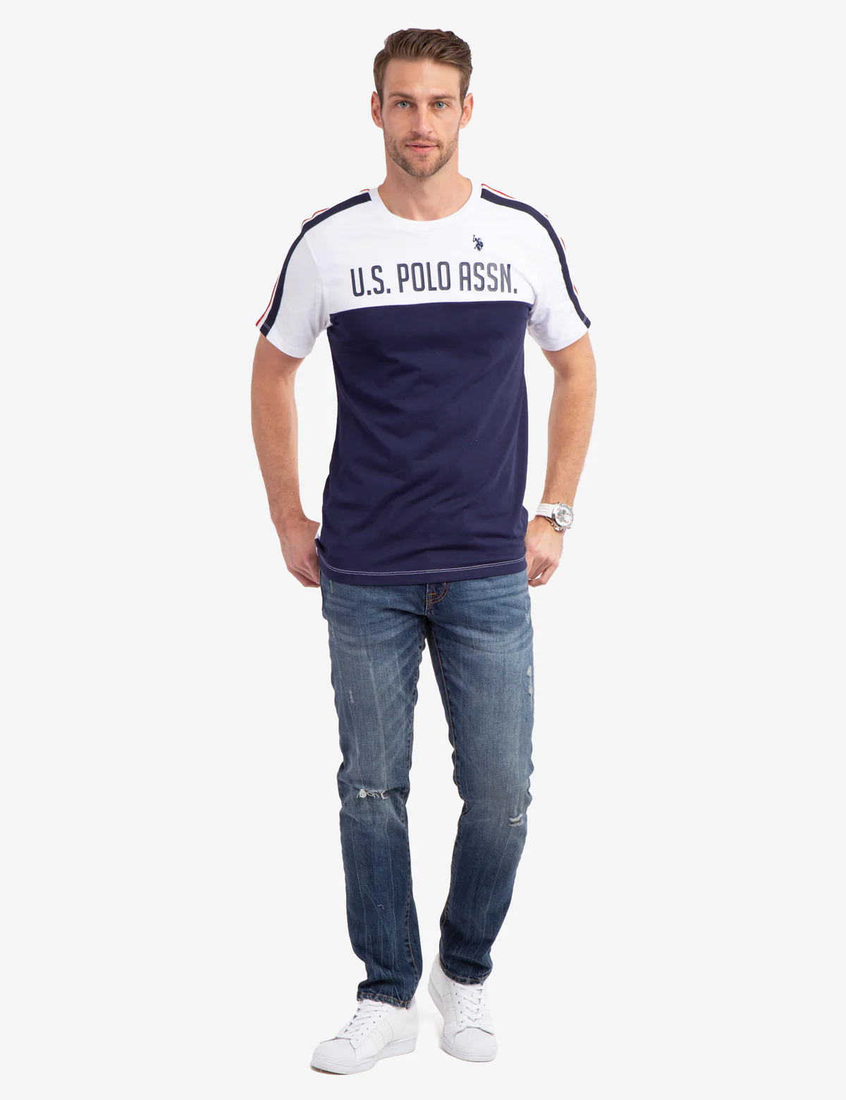 SIGNATURE TRICOT STRIPE COLORBLOCK T-SHIRT - Image 6