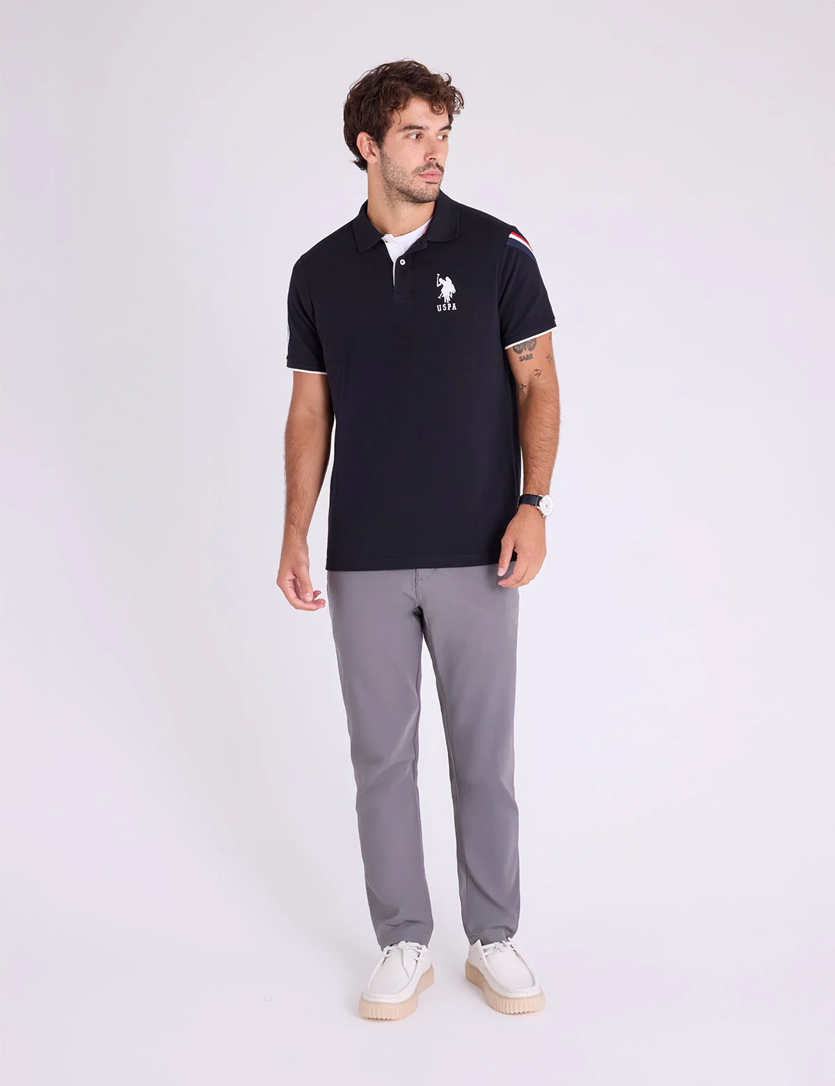 SIGNATURE TRICOT TAPE PIQUE POLO SHIRT - Image 3