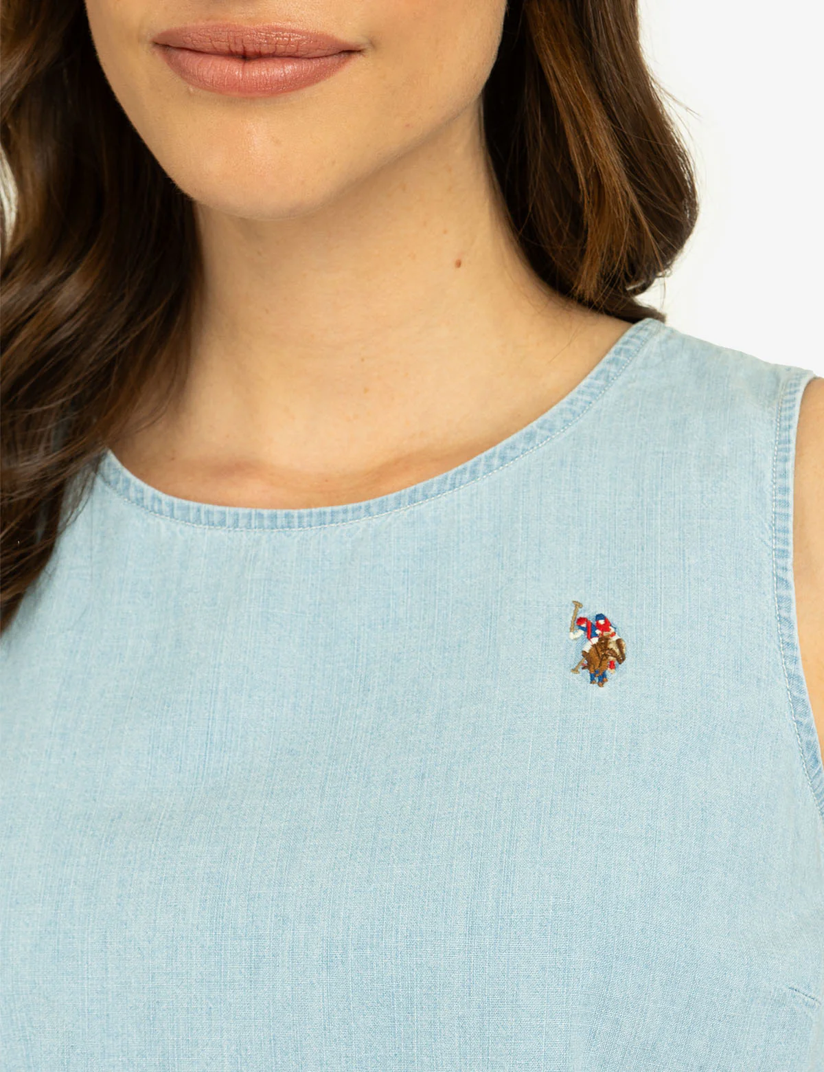 SLEEVELESS KEYHOLE BACK CROP TOP - Image 4