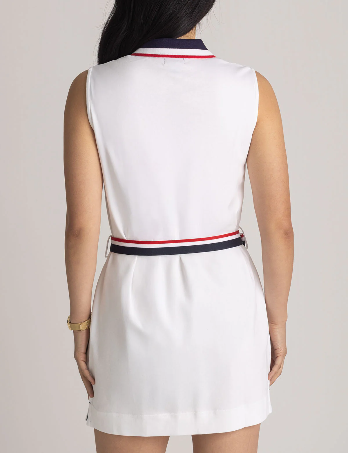 SLEEVELESS SIGNATURE STRIPE POLO DRESS - Image 11