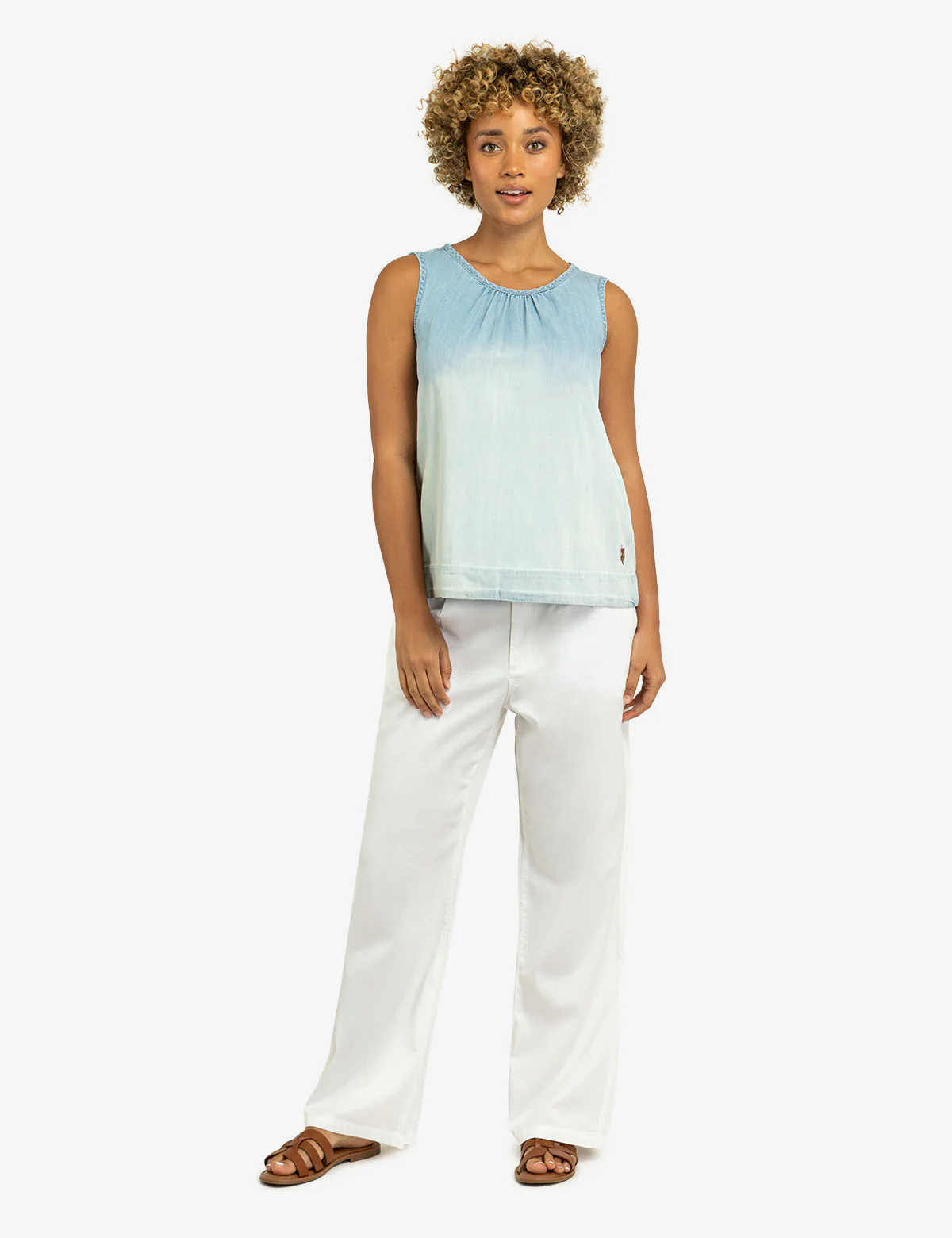 SLEEVELESS TOP WITH TIE BACK - Image 3