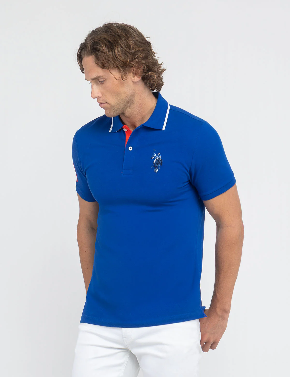 SLIM FIT BIG LOGO MULTI-TONAL POLO SHIRT - Image 10