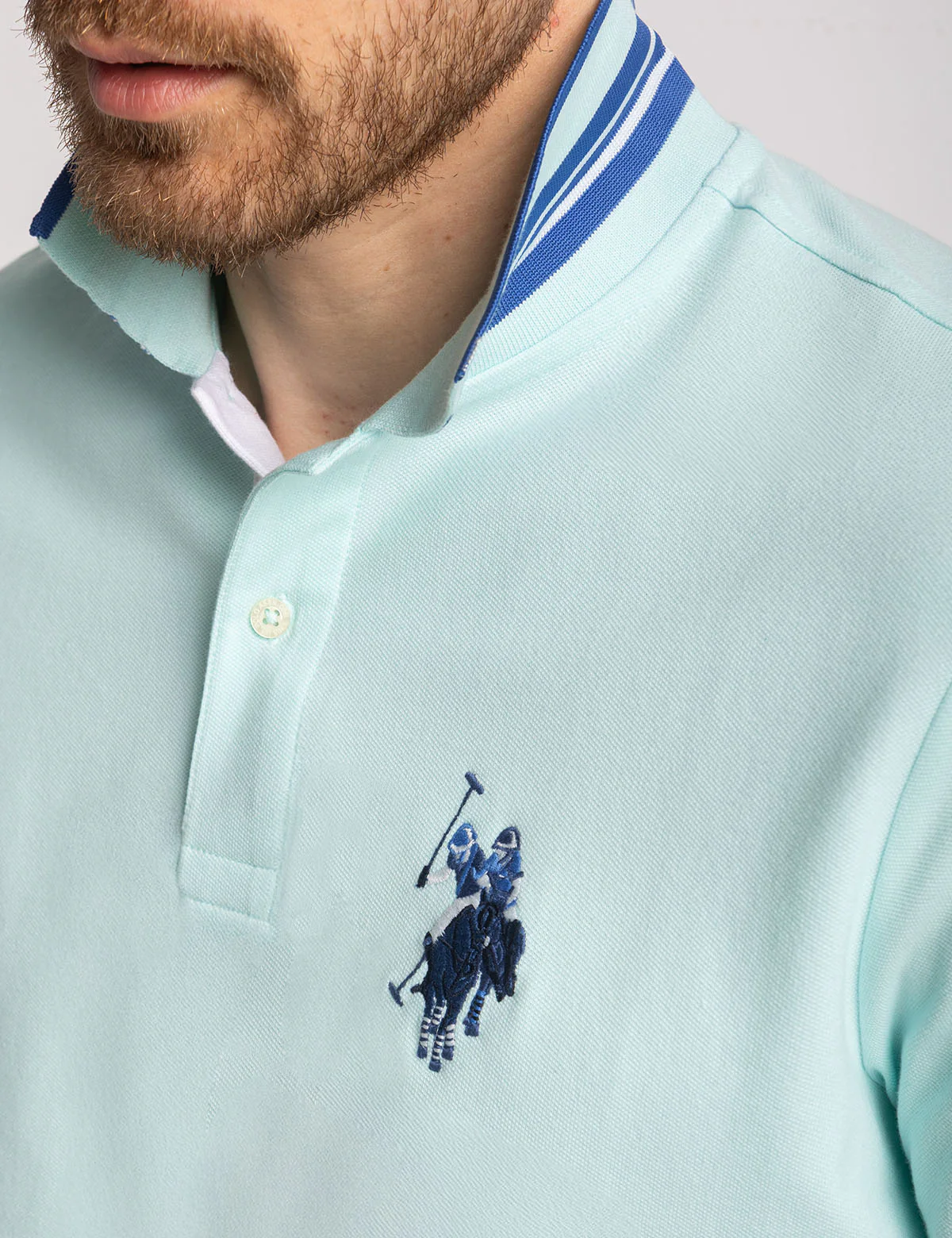 SLIM FIT BIG LOGO MULTI-TONAL POLO SHIRT - Image 13